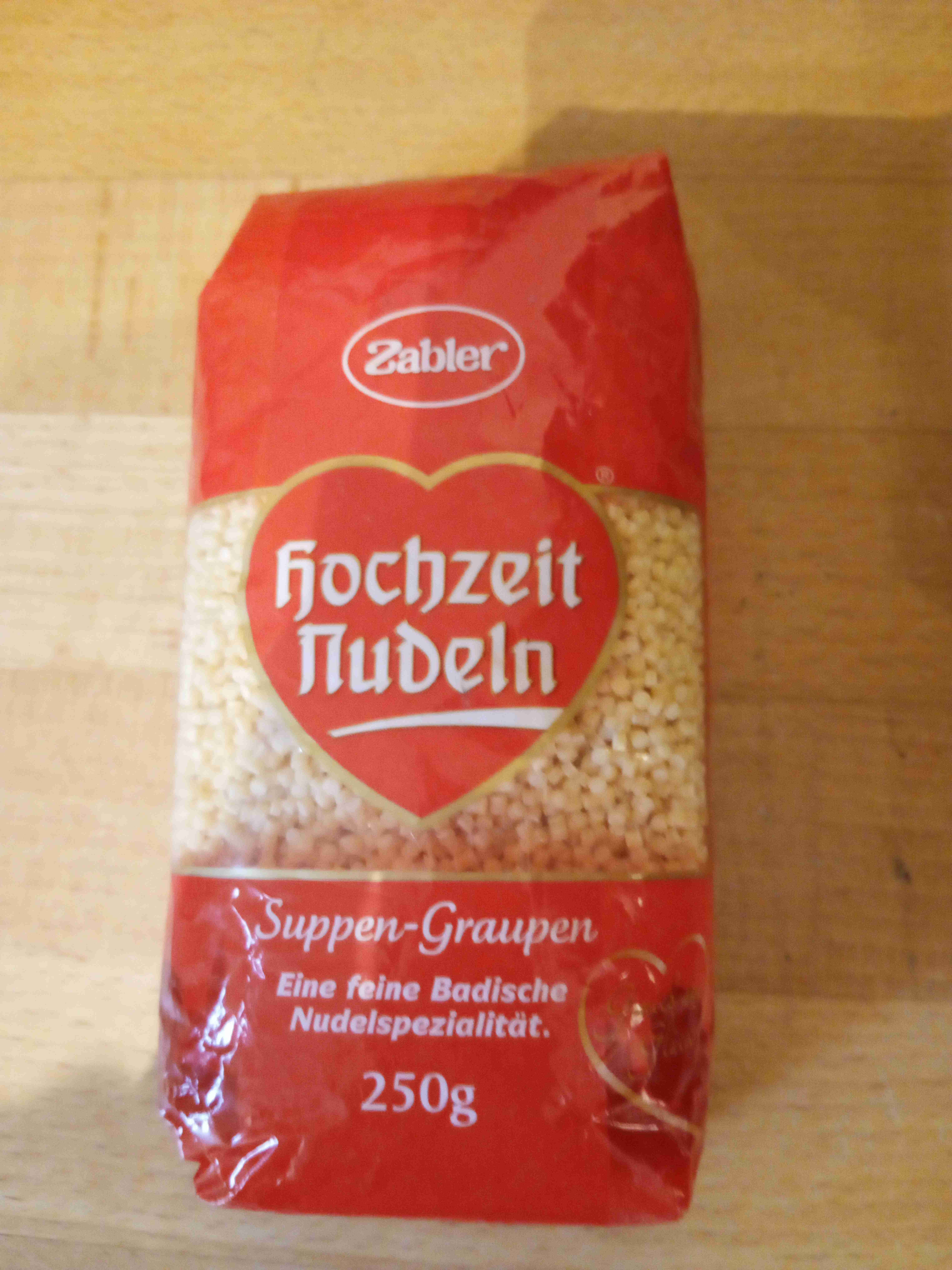 Hochzeit Nudeln Suppen-Graupen