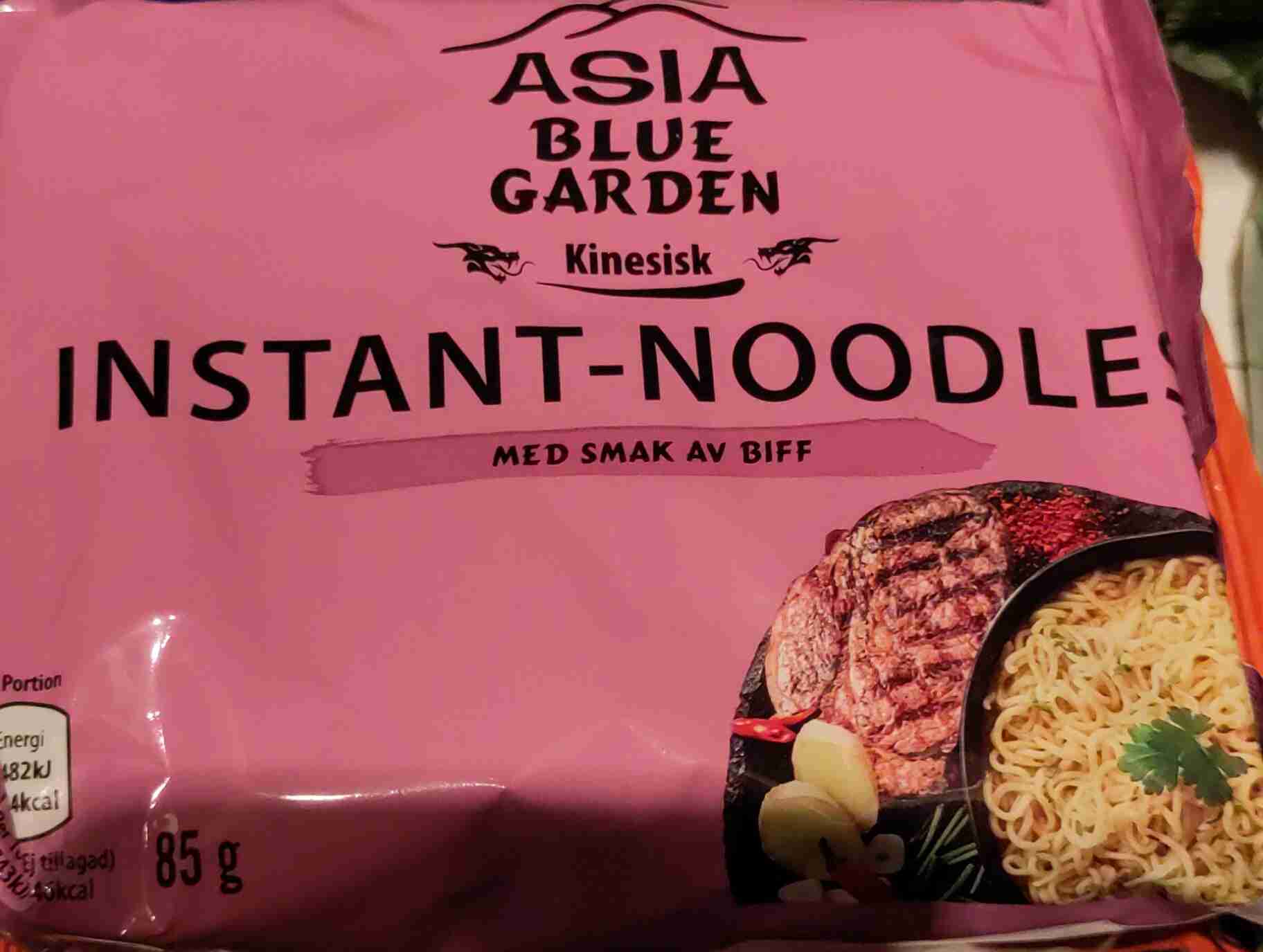 Instant-noodles med smak av biff