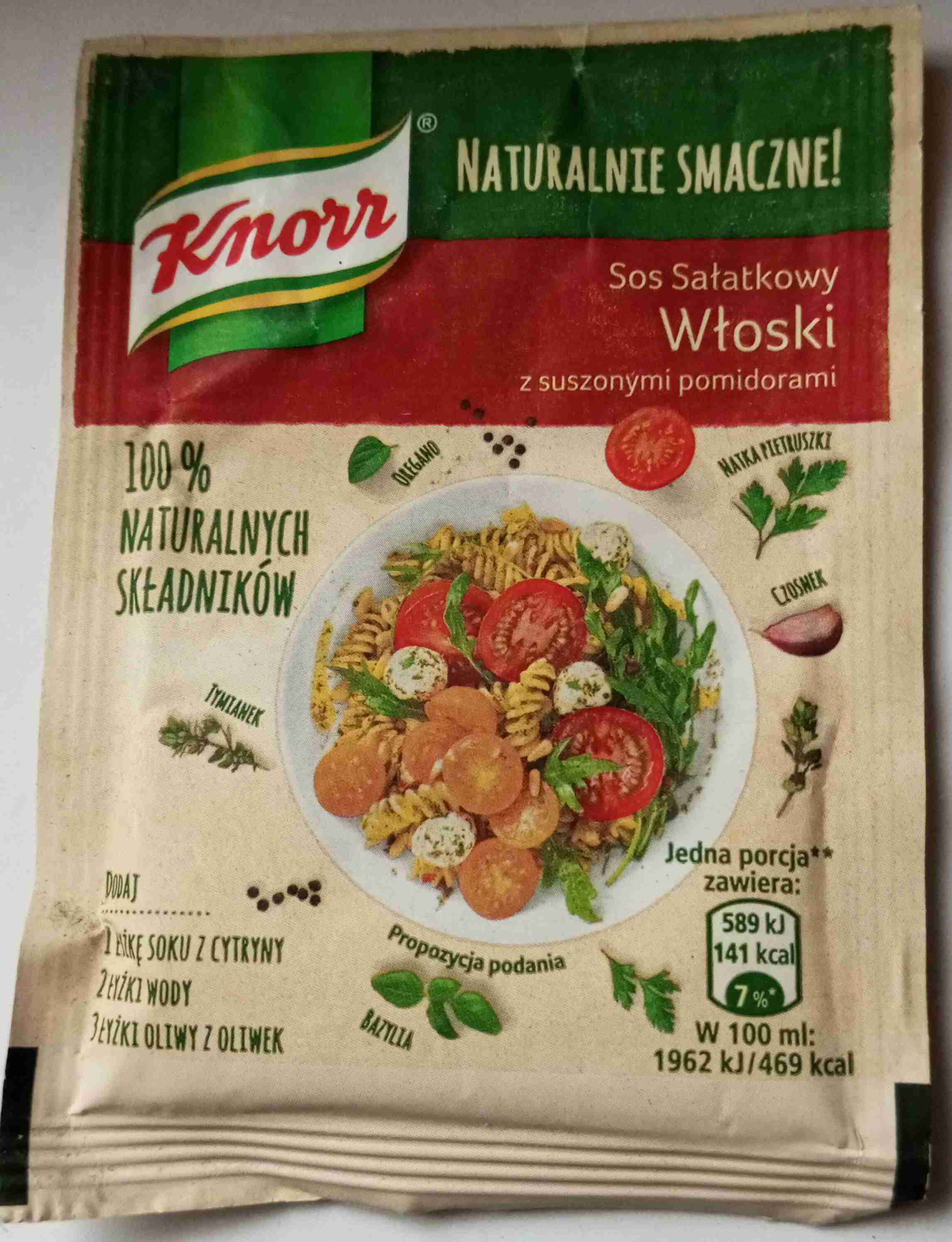 Sos sałatkowy Włoski z suszonymi pomidorami 
