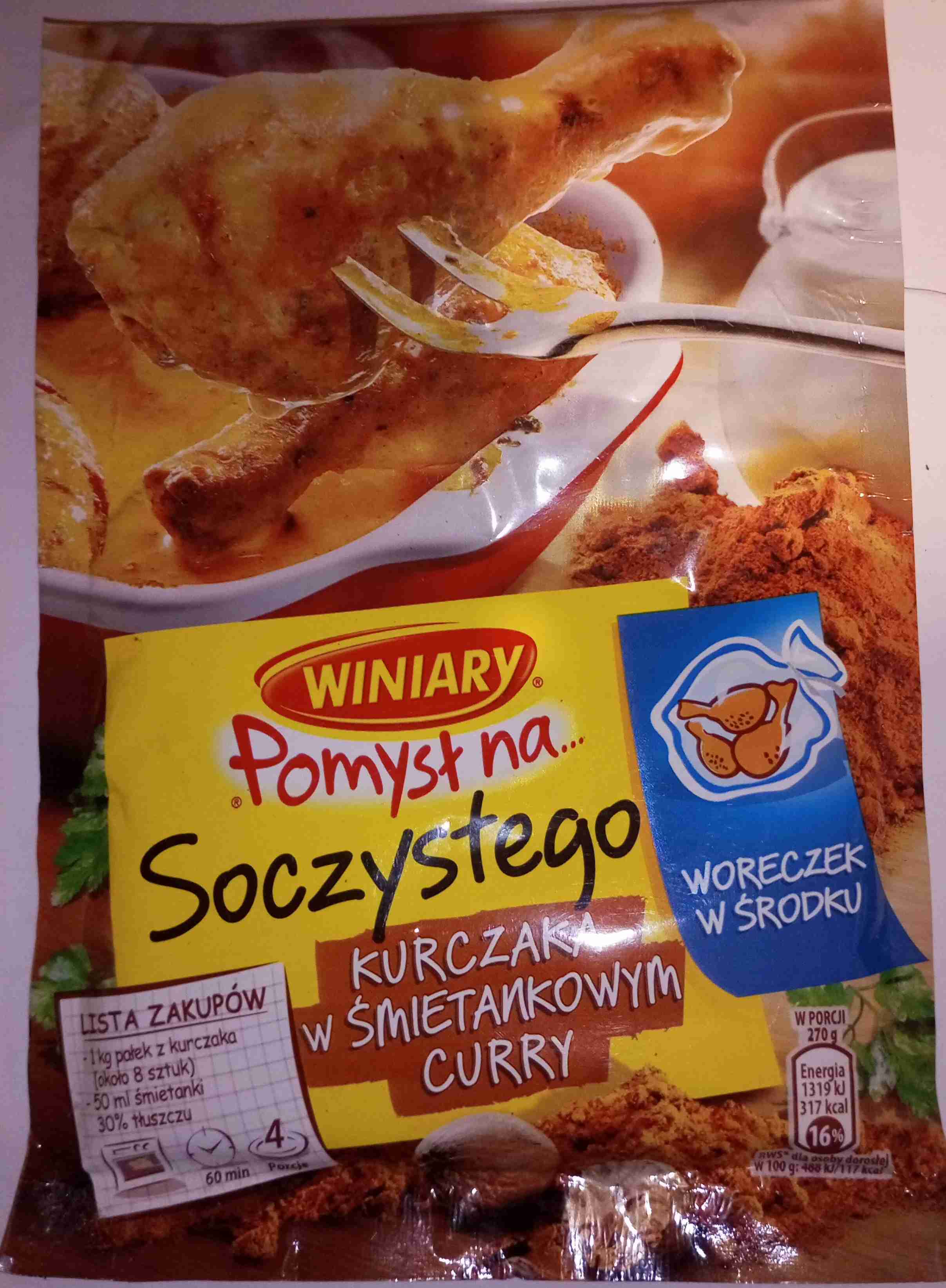 Pomysł na soczystego kurczaka w śmietankowym curry