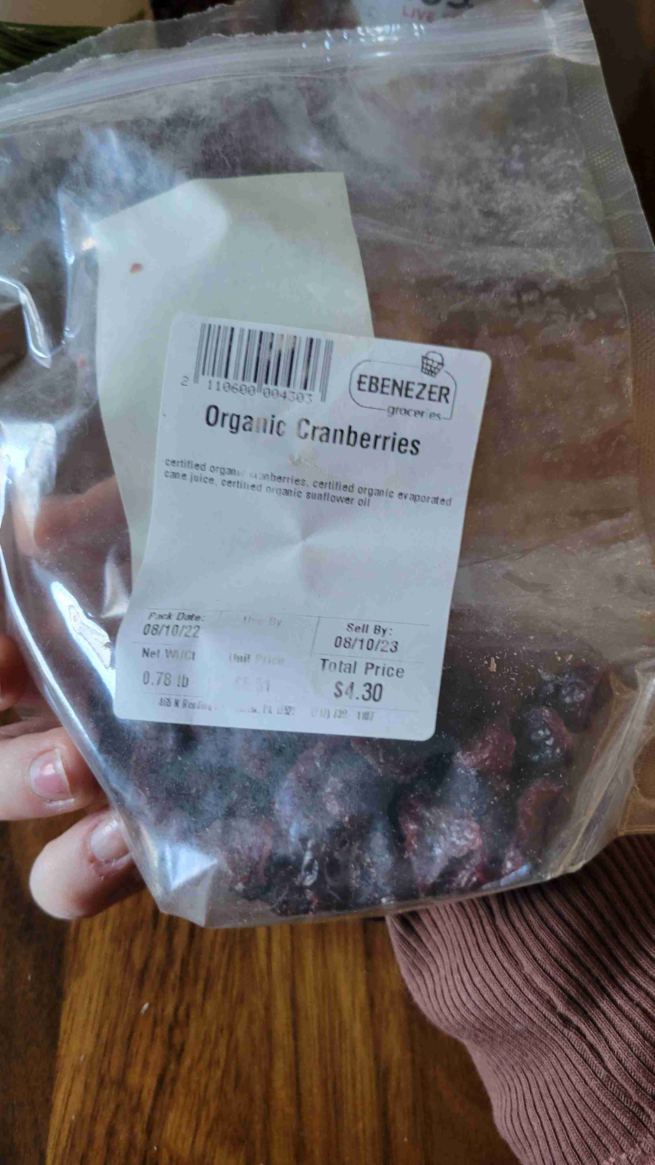 Organic Cranberries