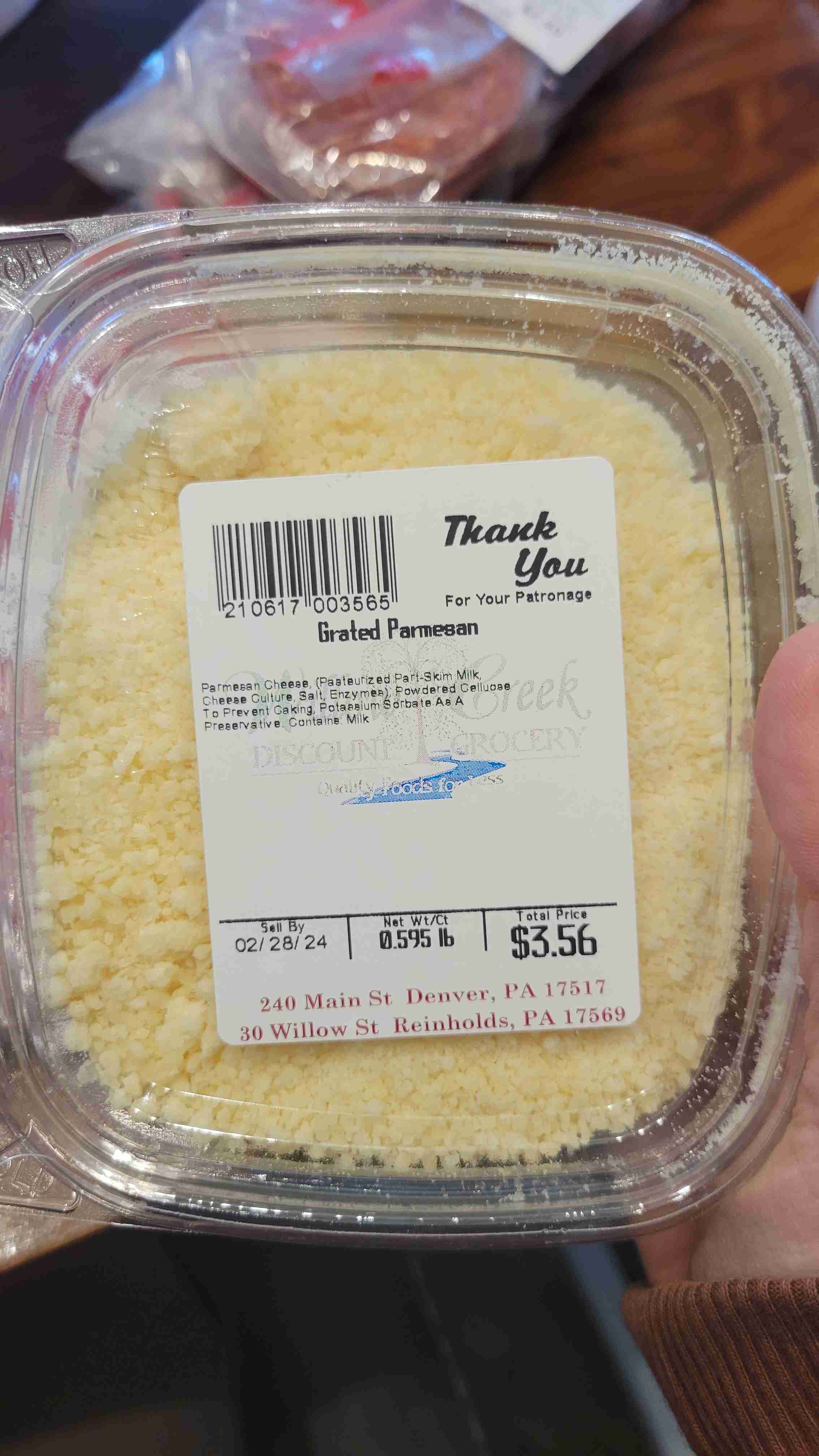 Grated Parmesan