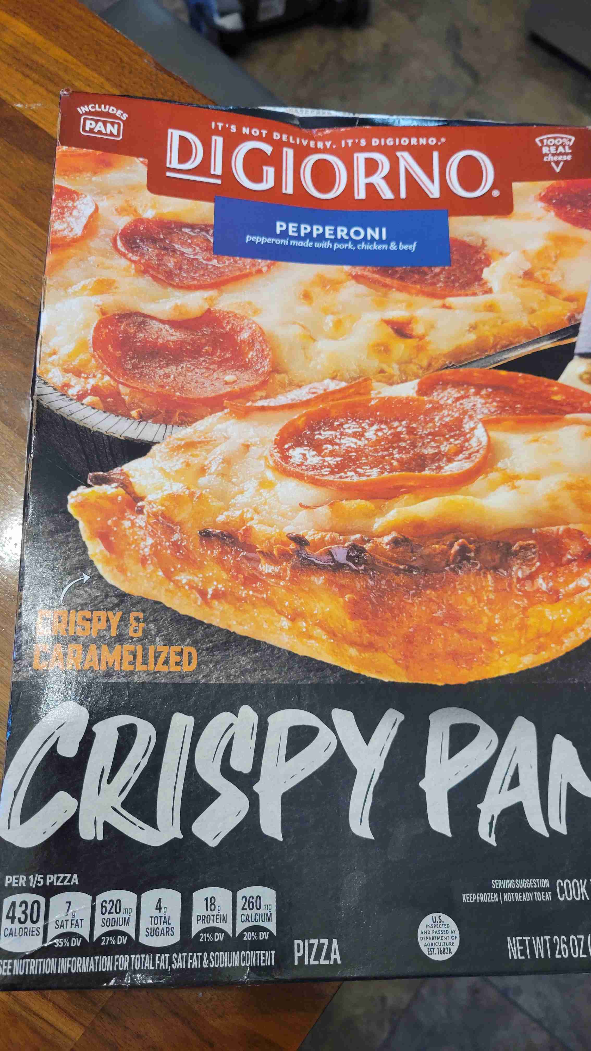 Pepperoni Crispy Pan Pizza