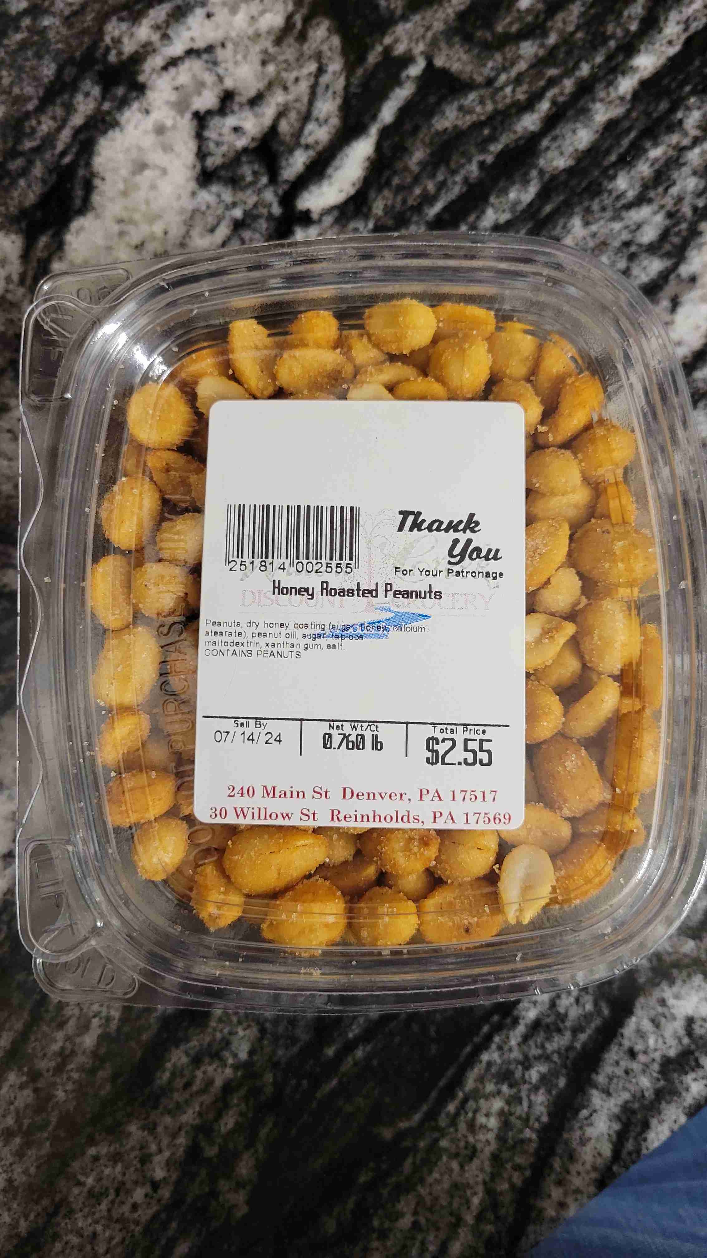 Honey Roasted peanuts