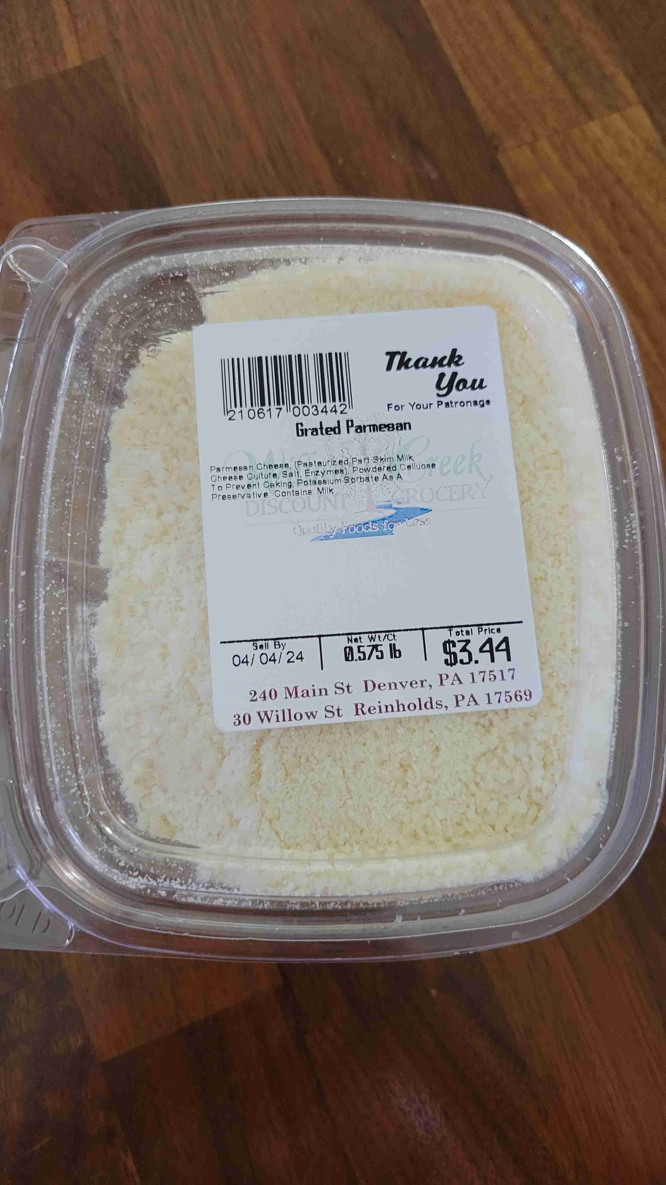 Grated Parmesan