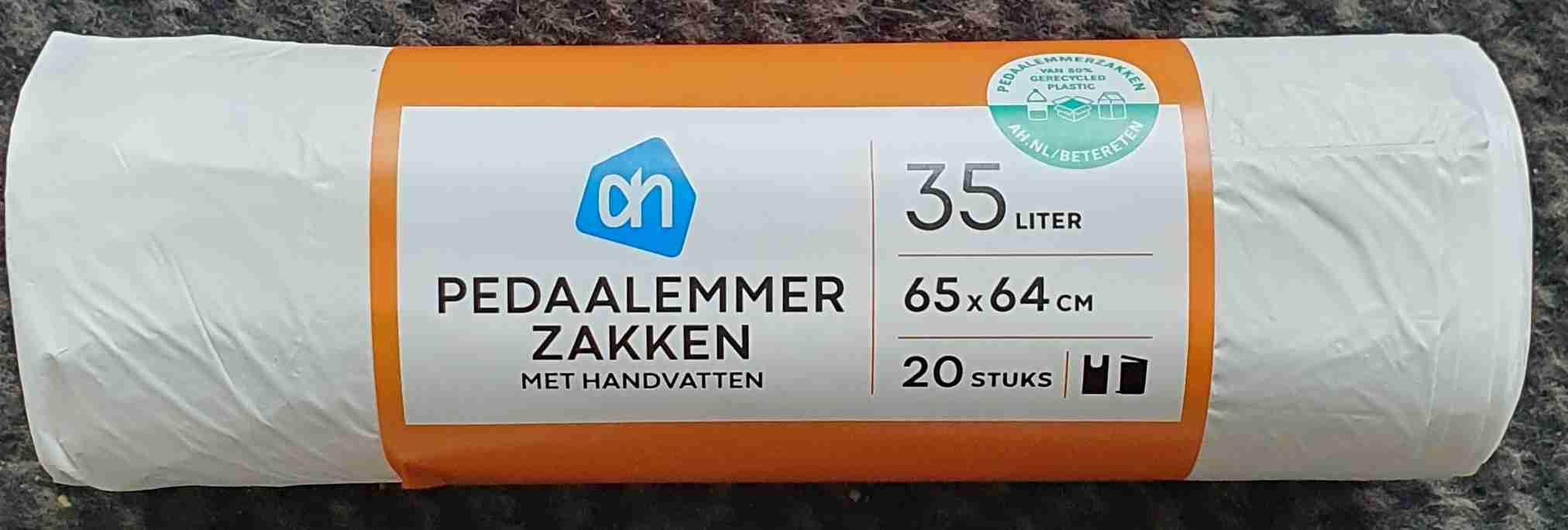 Pedaalemmerzakken 35L met handvatten