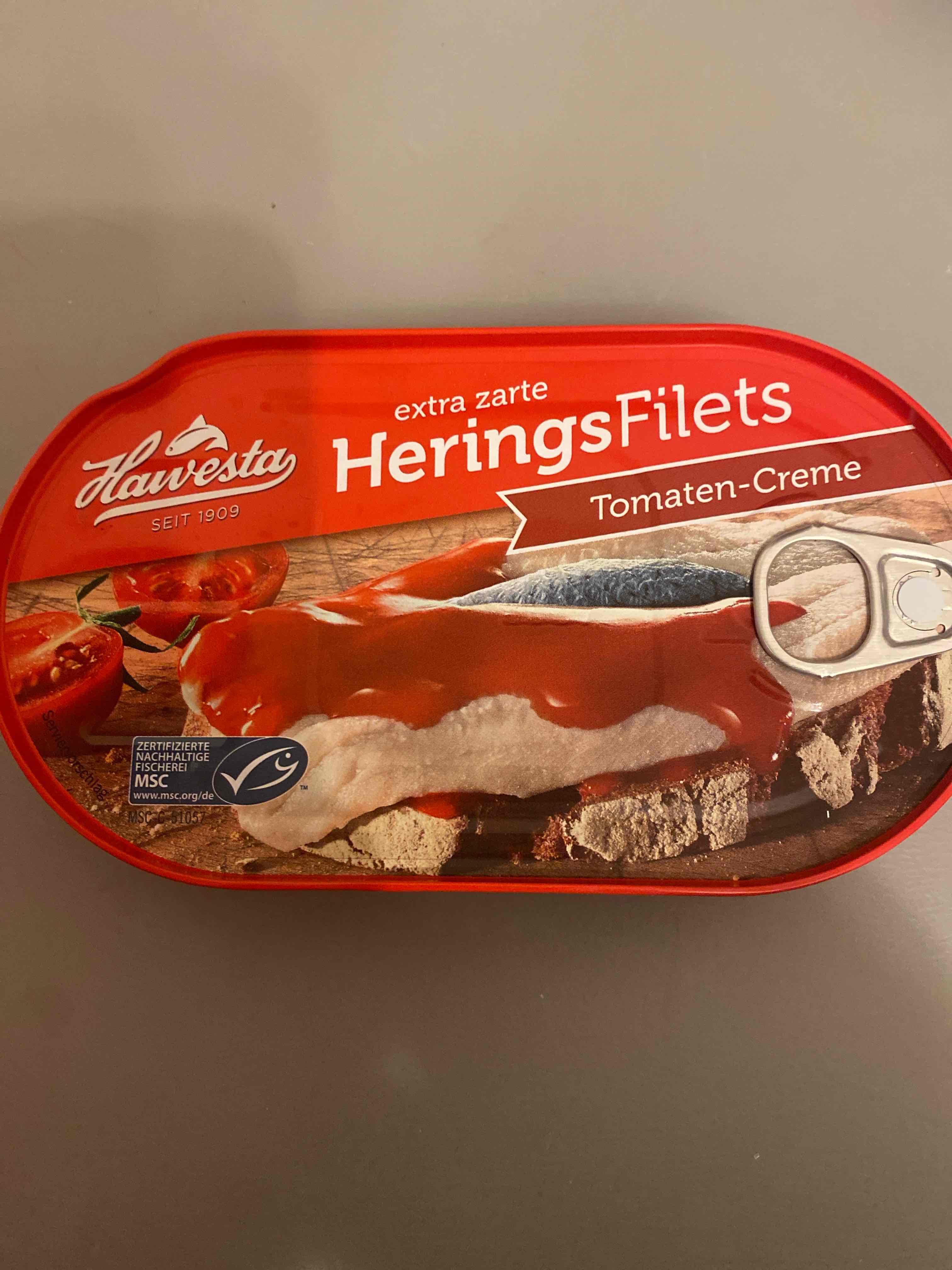 Heringsfilets Tomaten-Creme