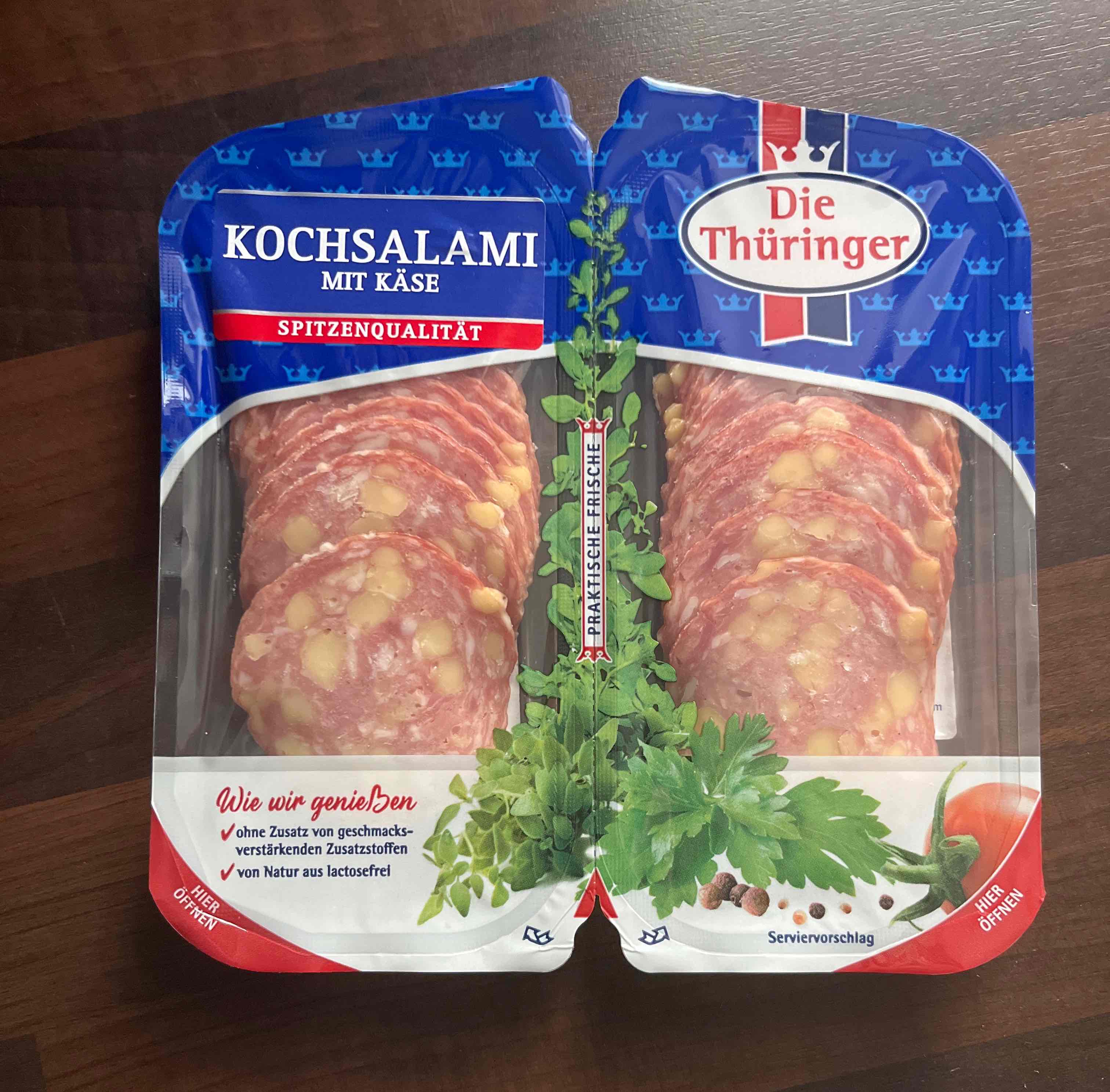 Kochsalami mit Käse