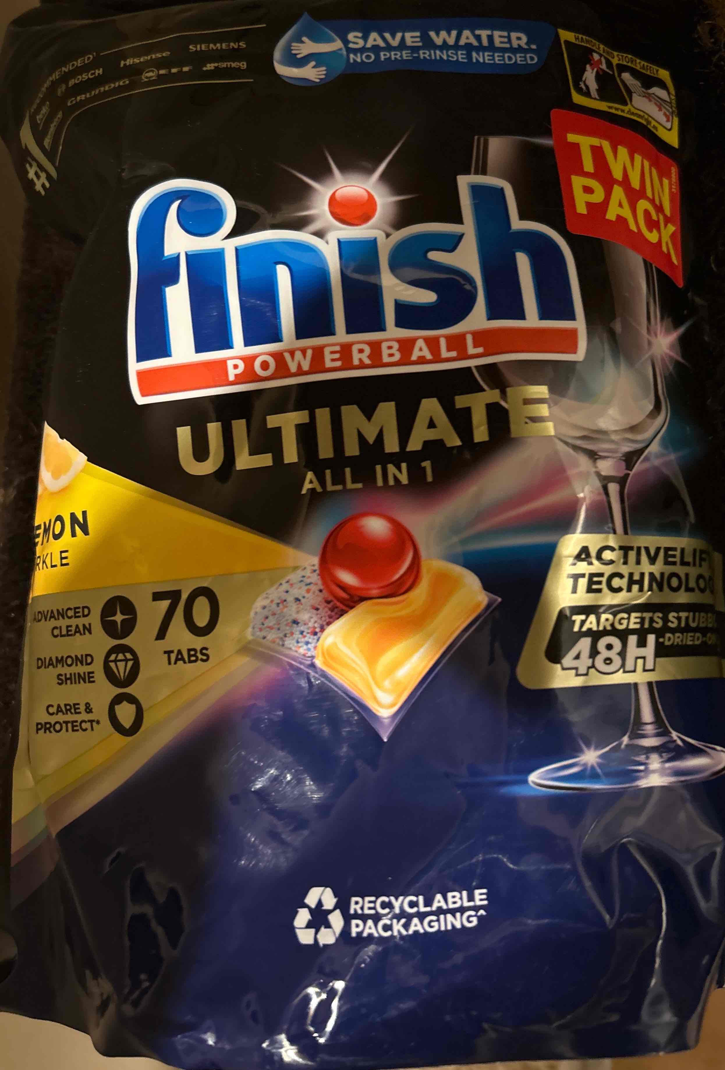 Ultimate All in 1 Powerball Dishwasher Tabs