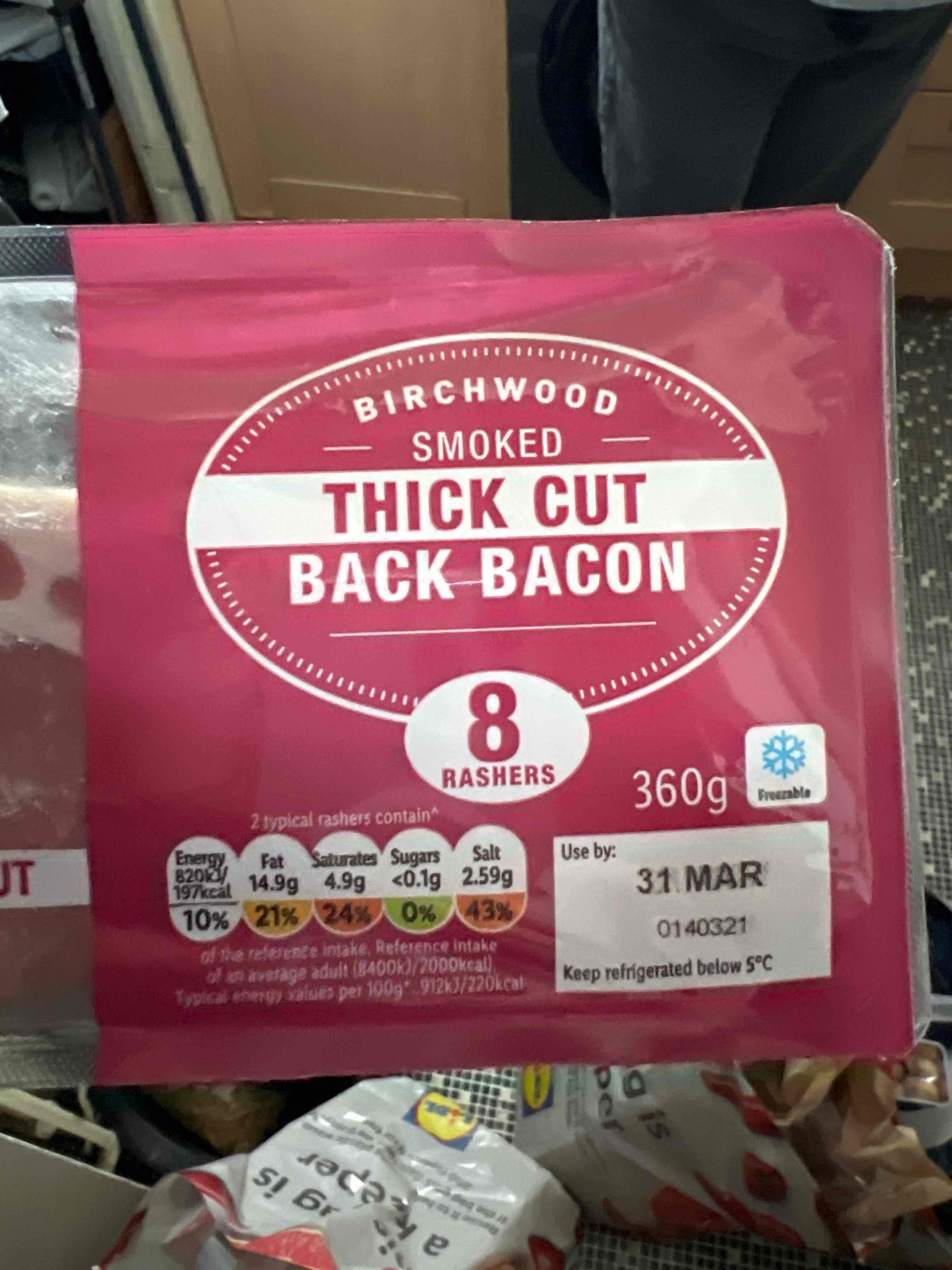 Smoked Thick Cut Back Bacon