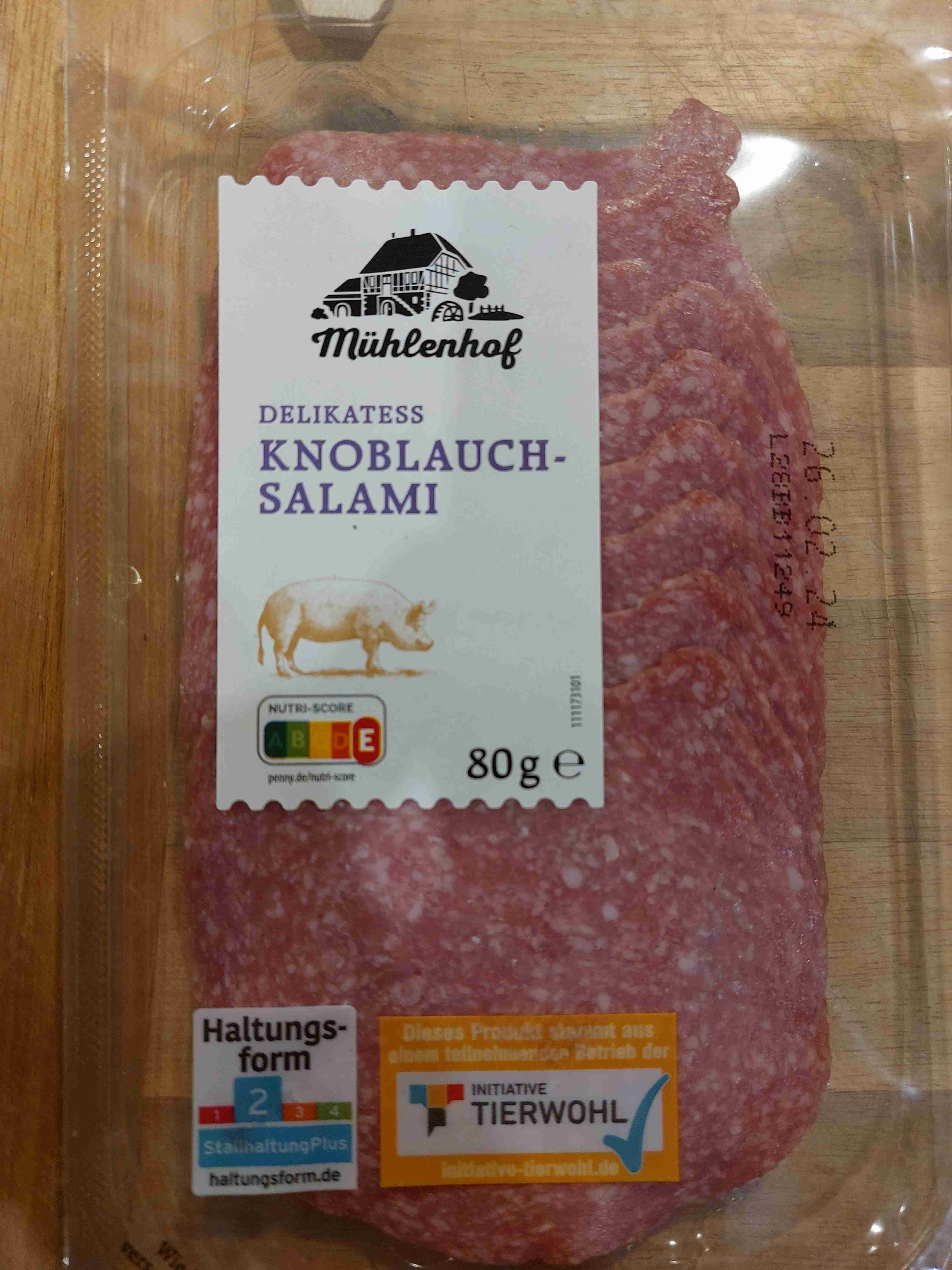 Knoblauch Salami
