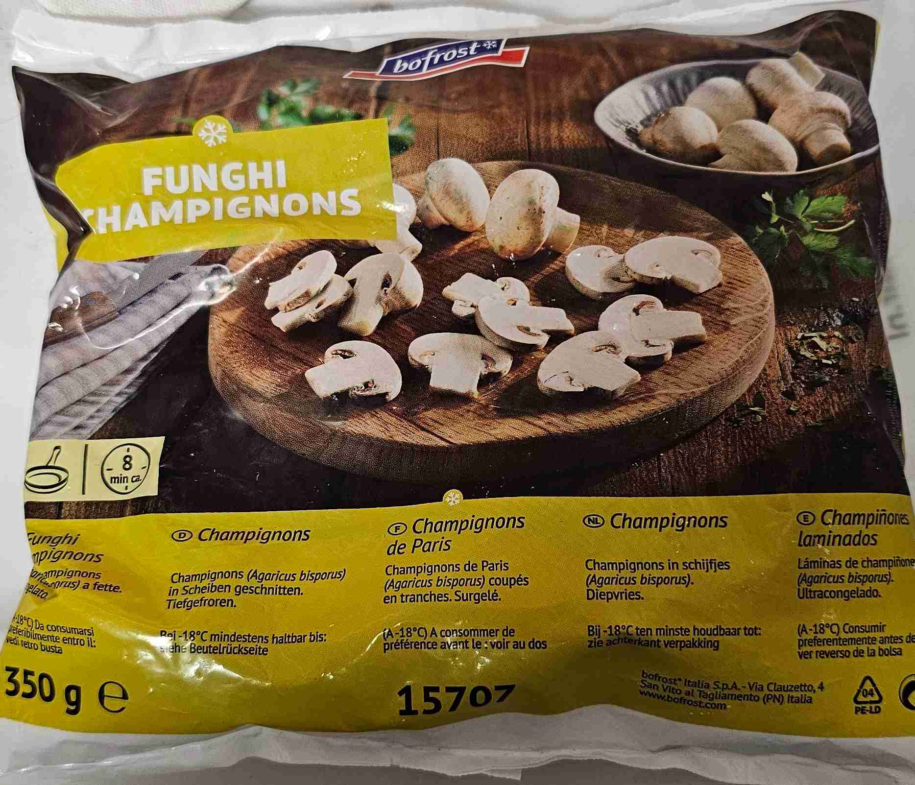 Champignons gesneden