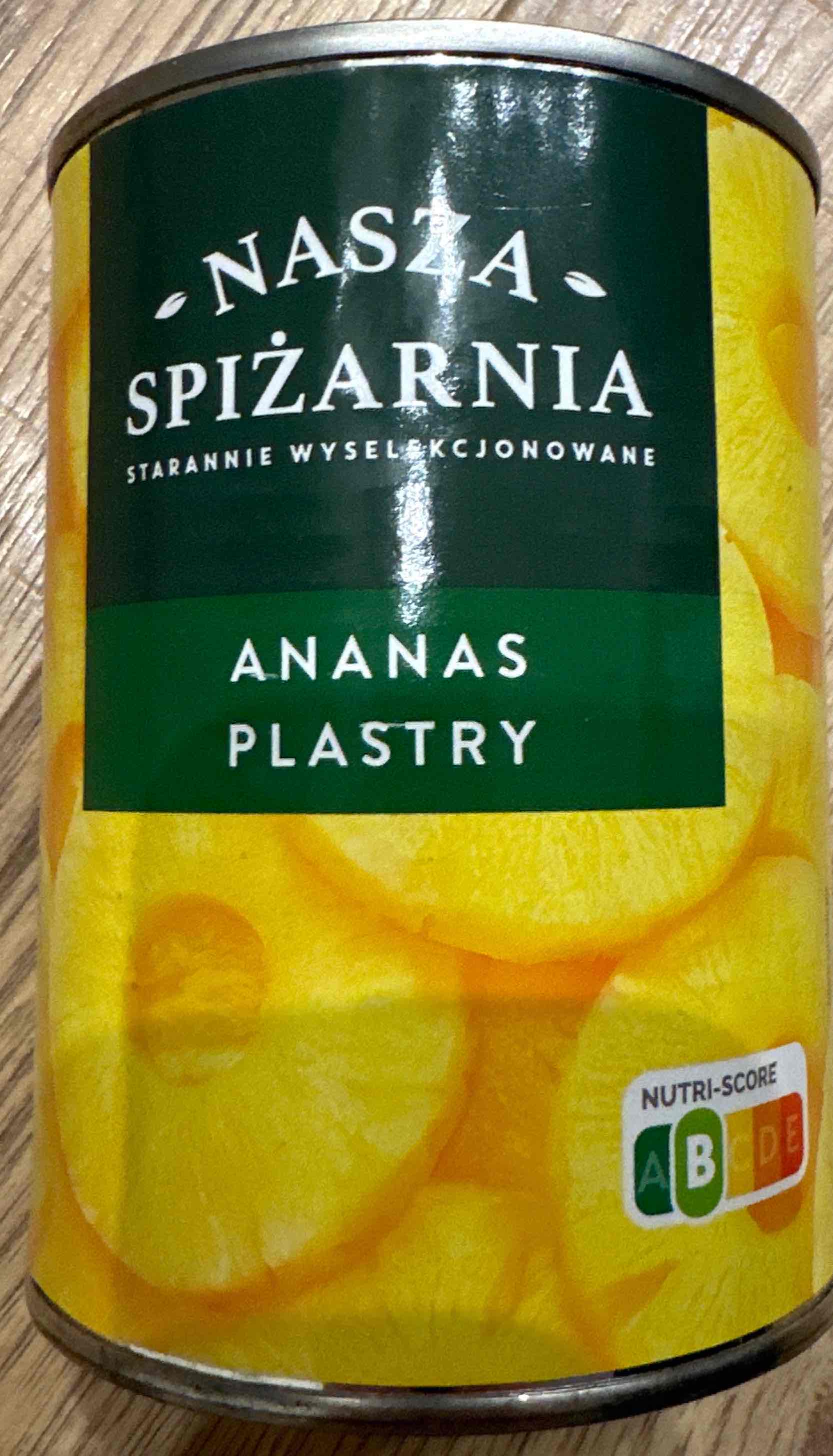 Ananas Plastry