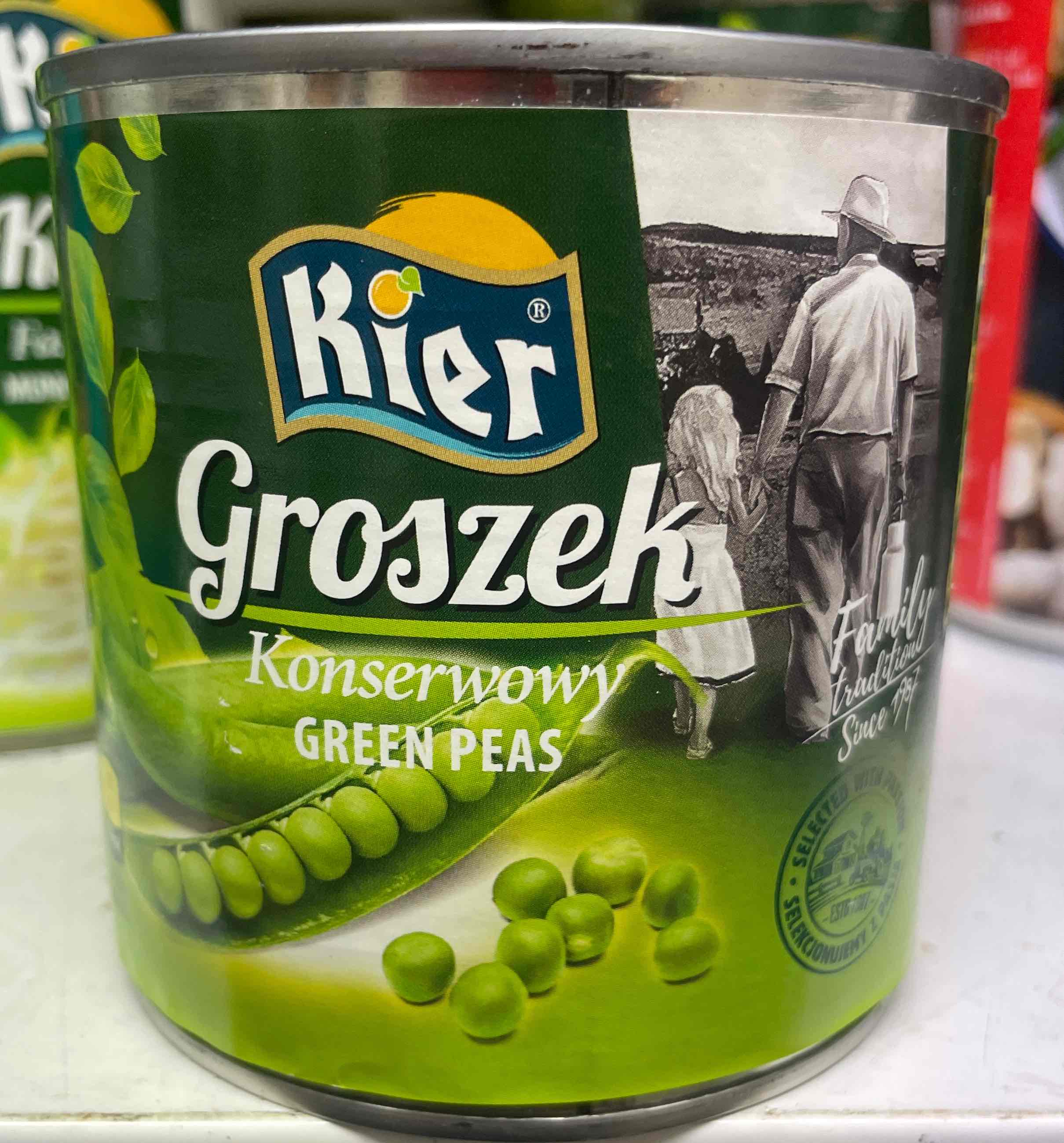 Groszek konserwowy green peas