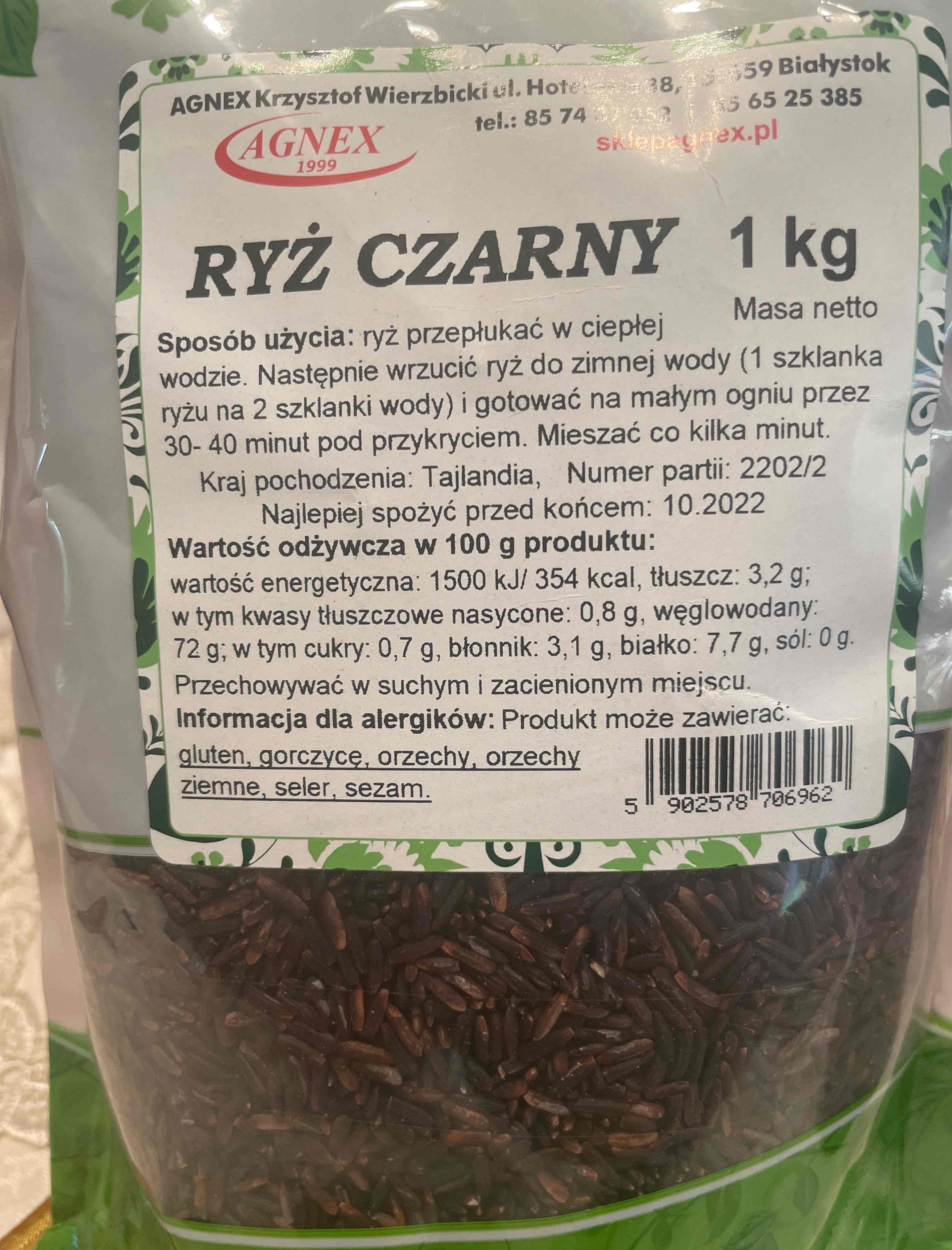 Ryż czarny tajlandia