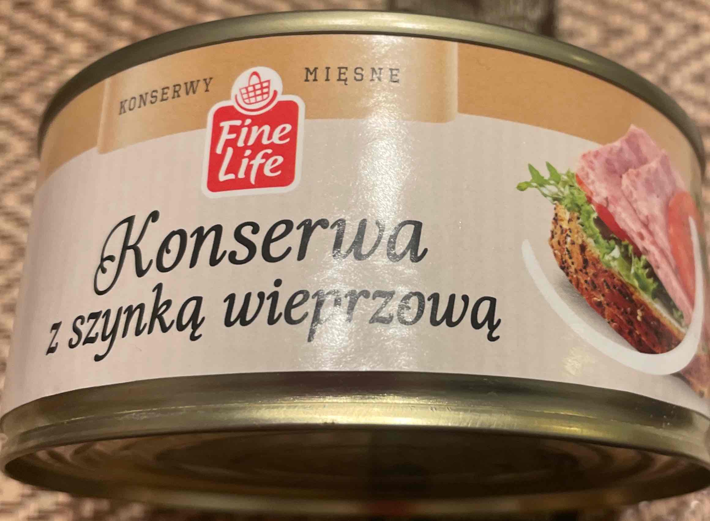 Konserwa mięsna z szynką wieprzową