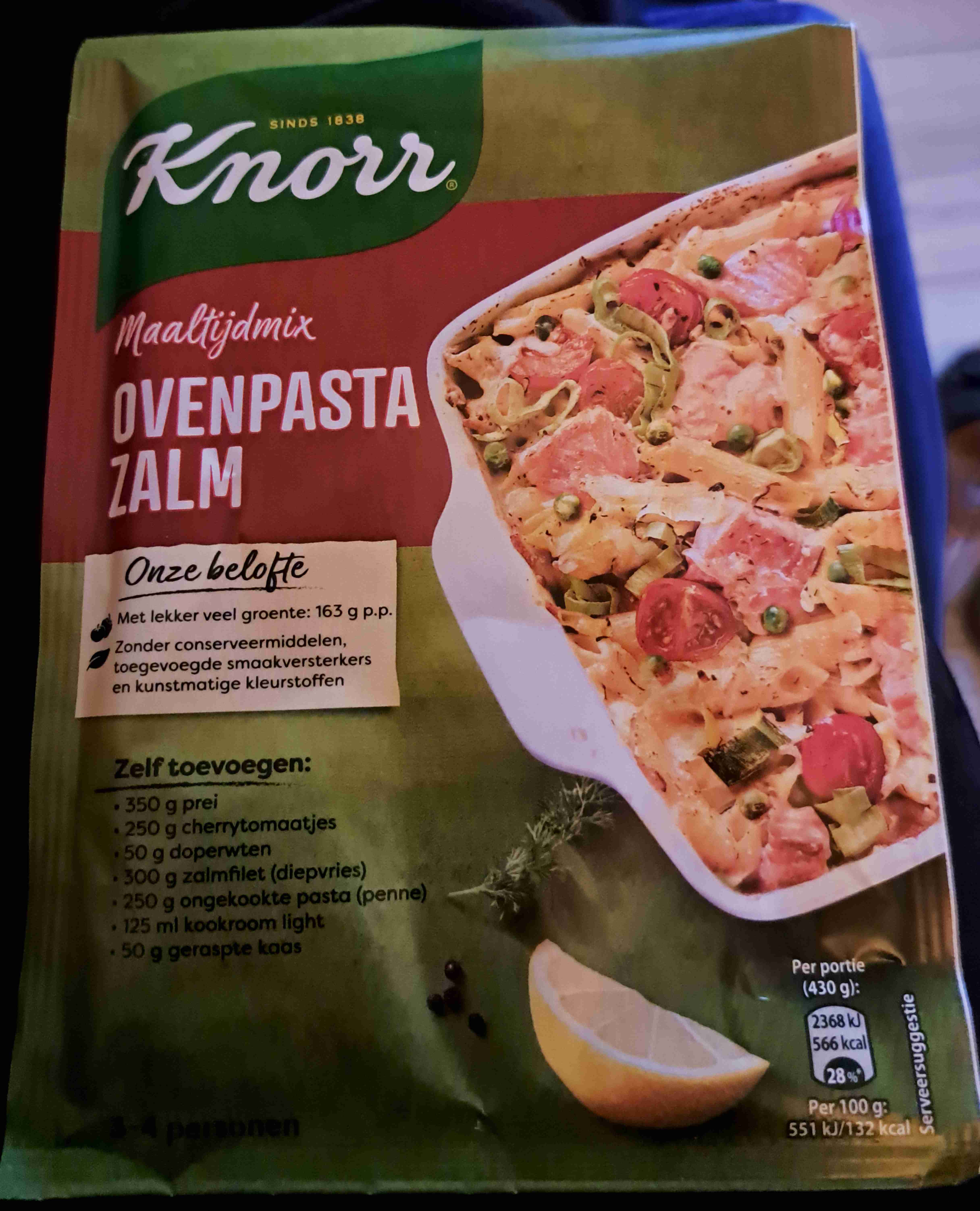 Ovenpasta zalm