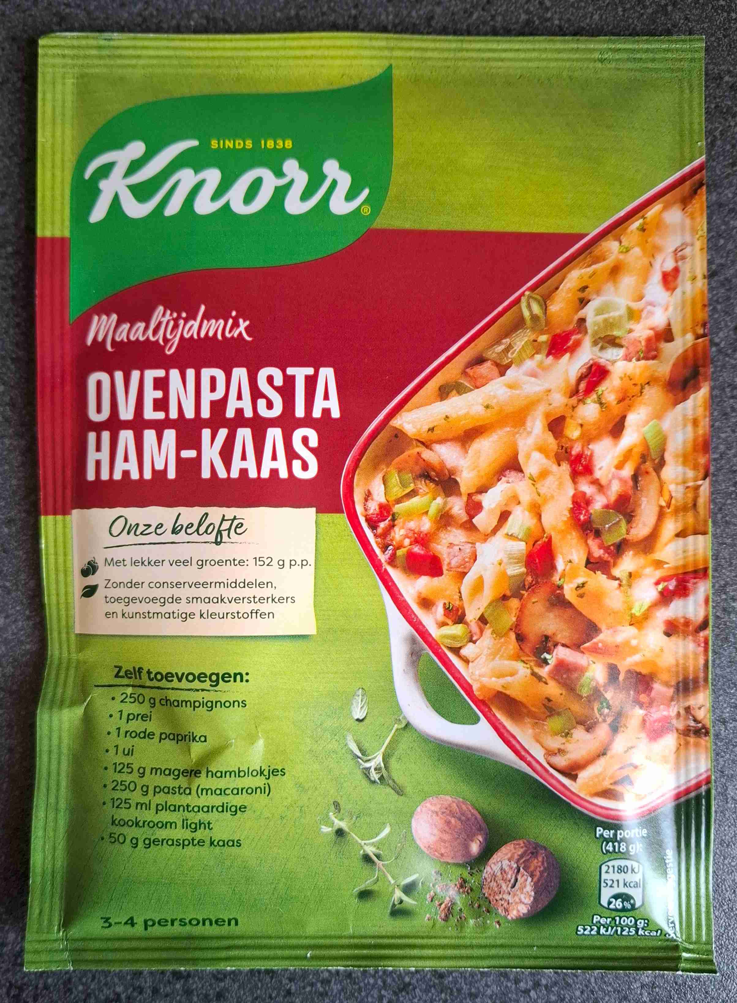 Ovenpasta Ham-Kaas