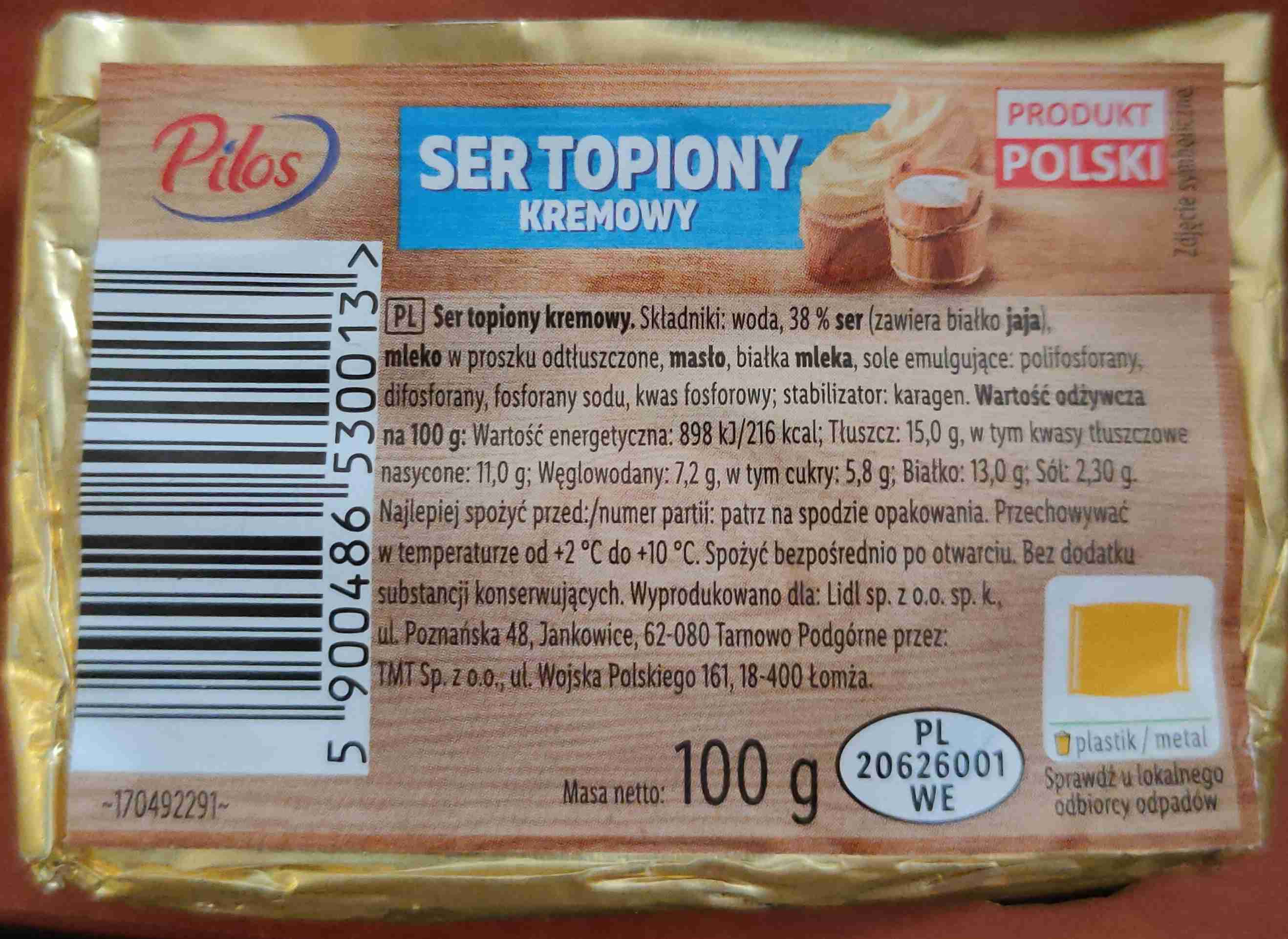 Ser topiony kremowy