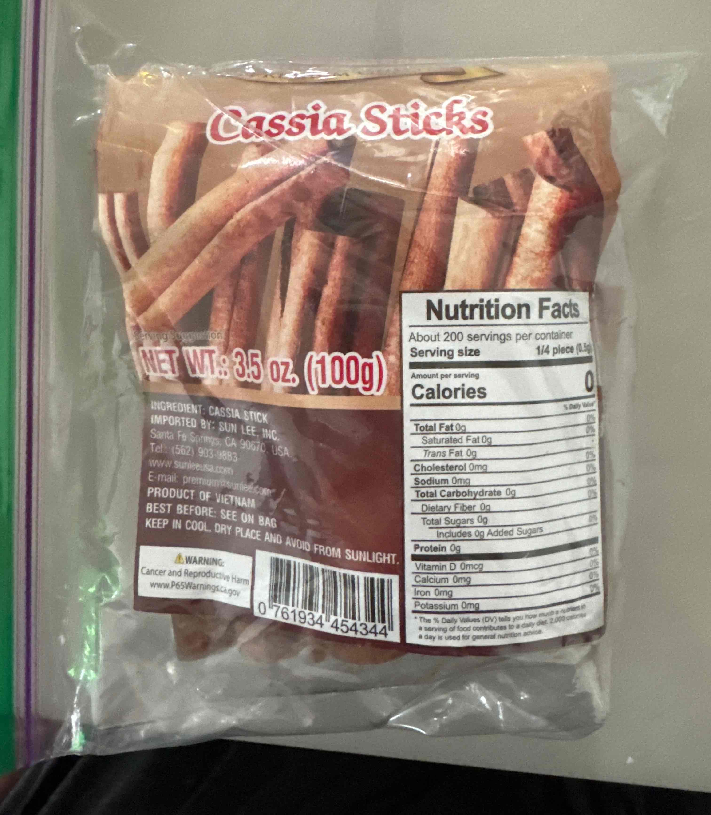 Cassia Sticks