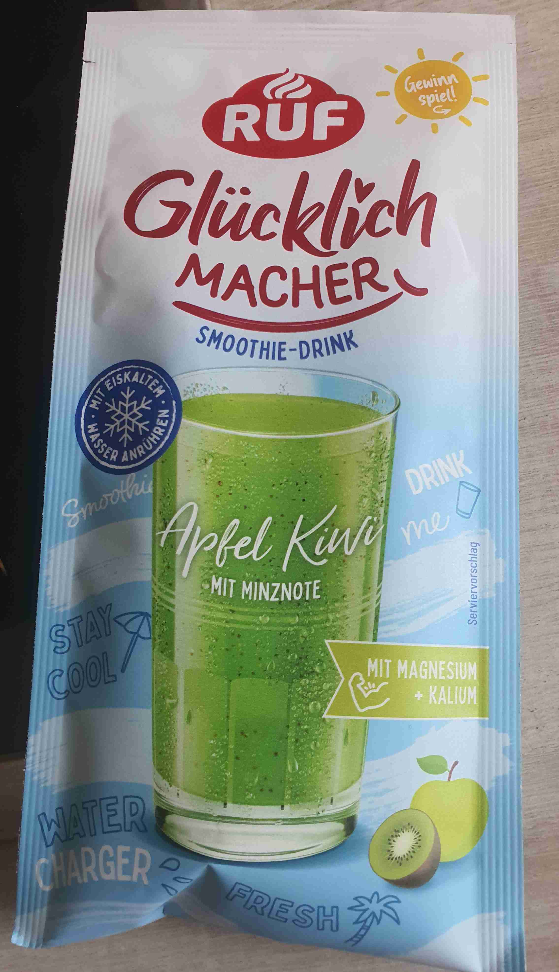 Apfel-Kiwi Smoothie-Drink