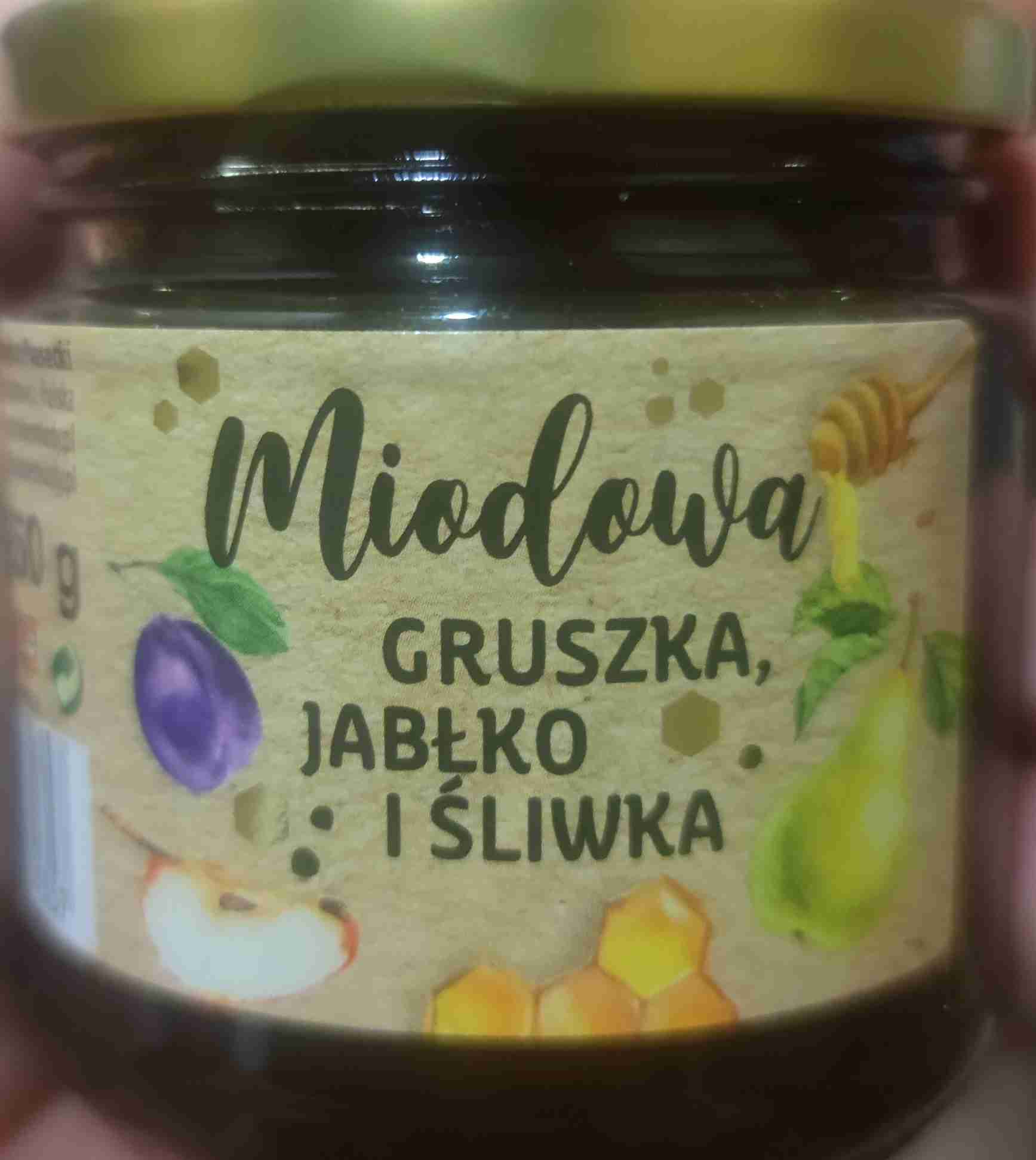 Miód - gruszka, jabłko, śliwka 