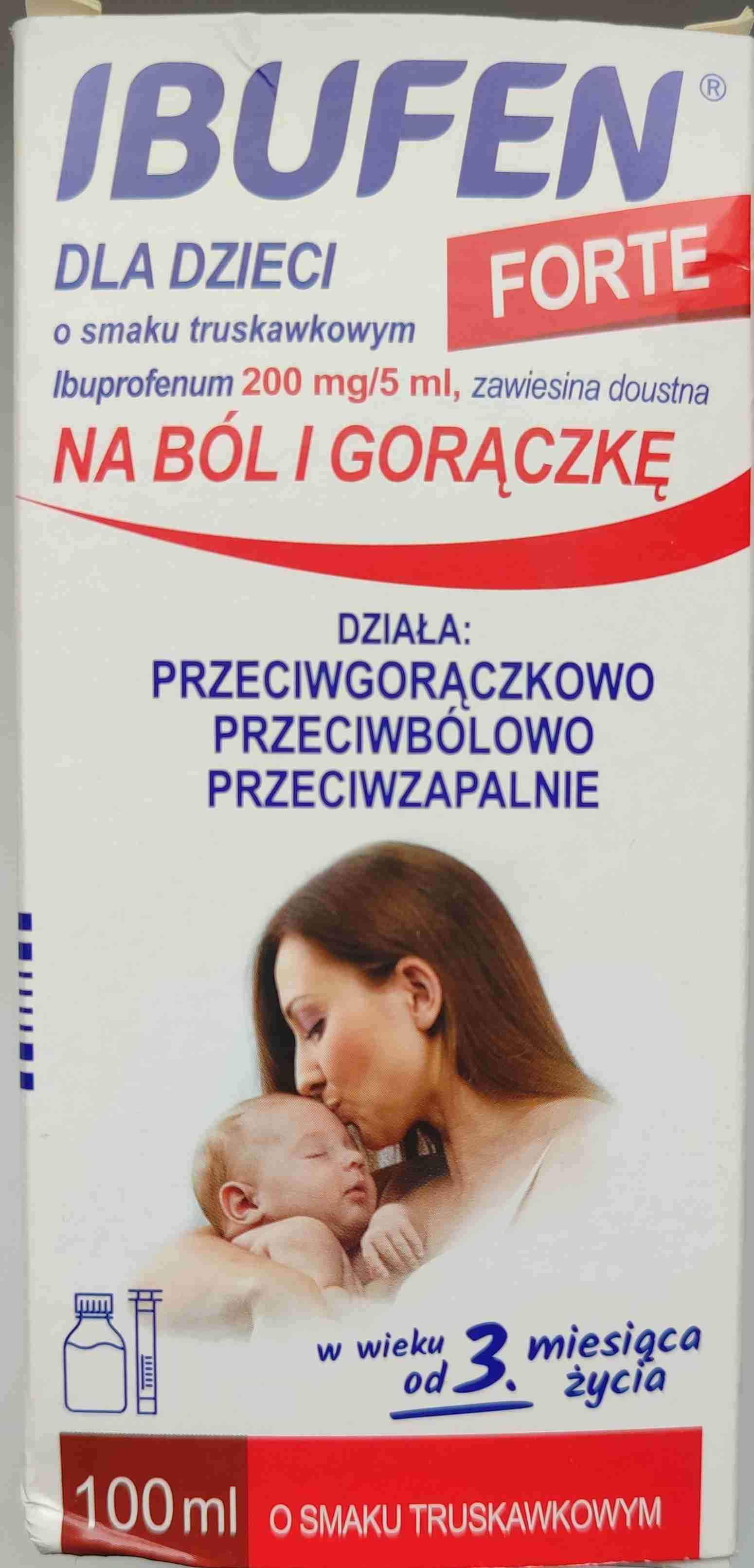 Ibufen dla dzieci forte truskawkowy