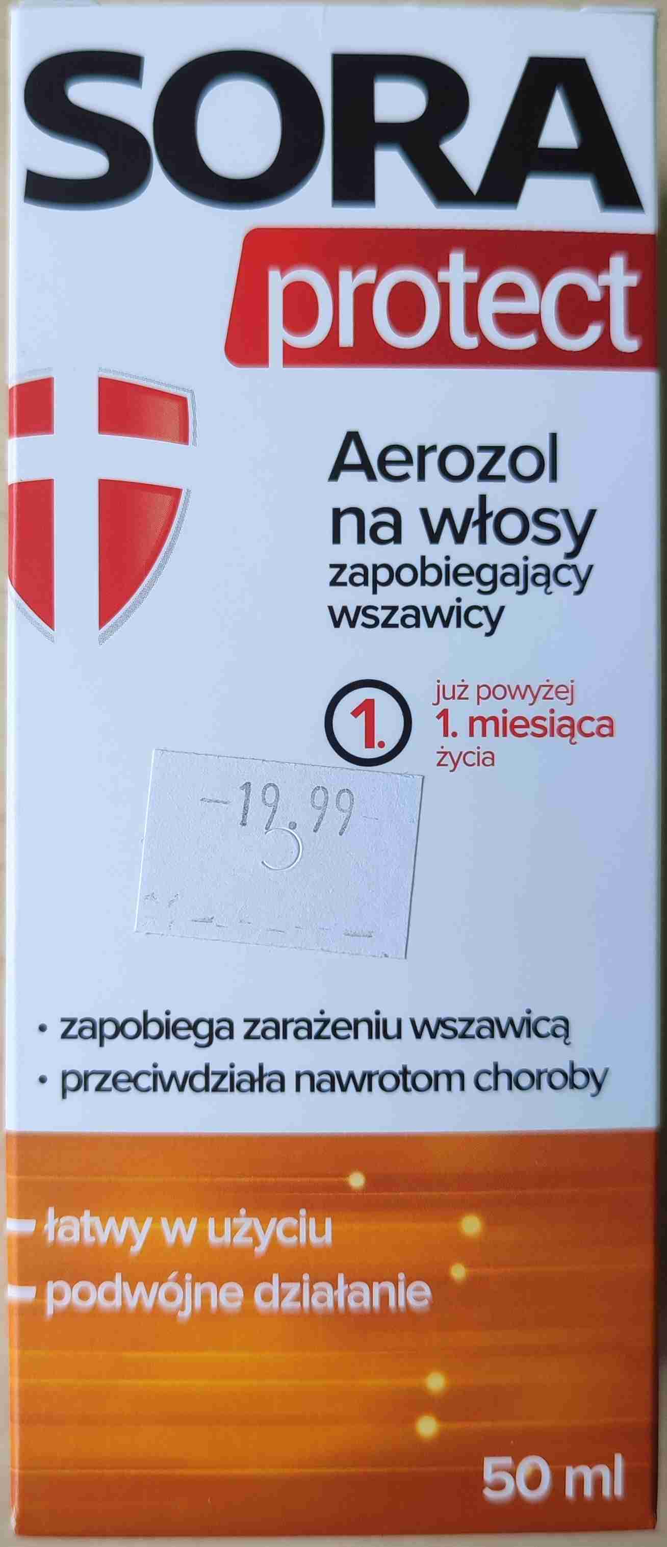 Sora protect aerozol na wlosy