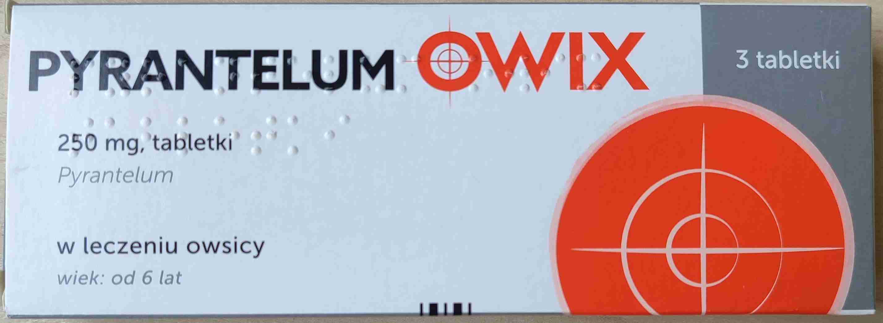Pyrantelum owix 250mg tabletki