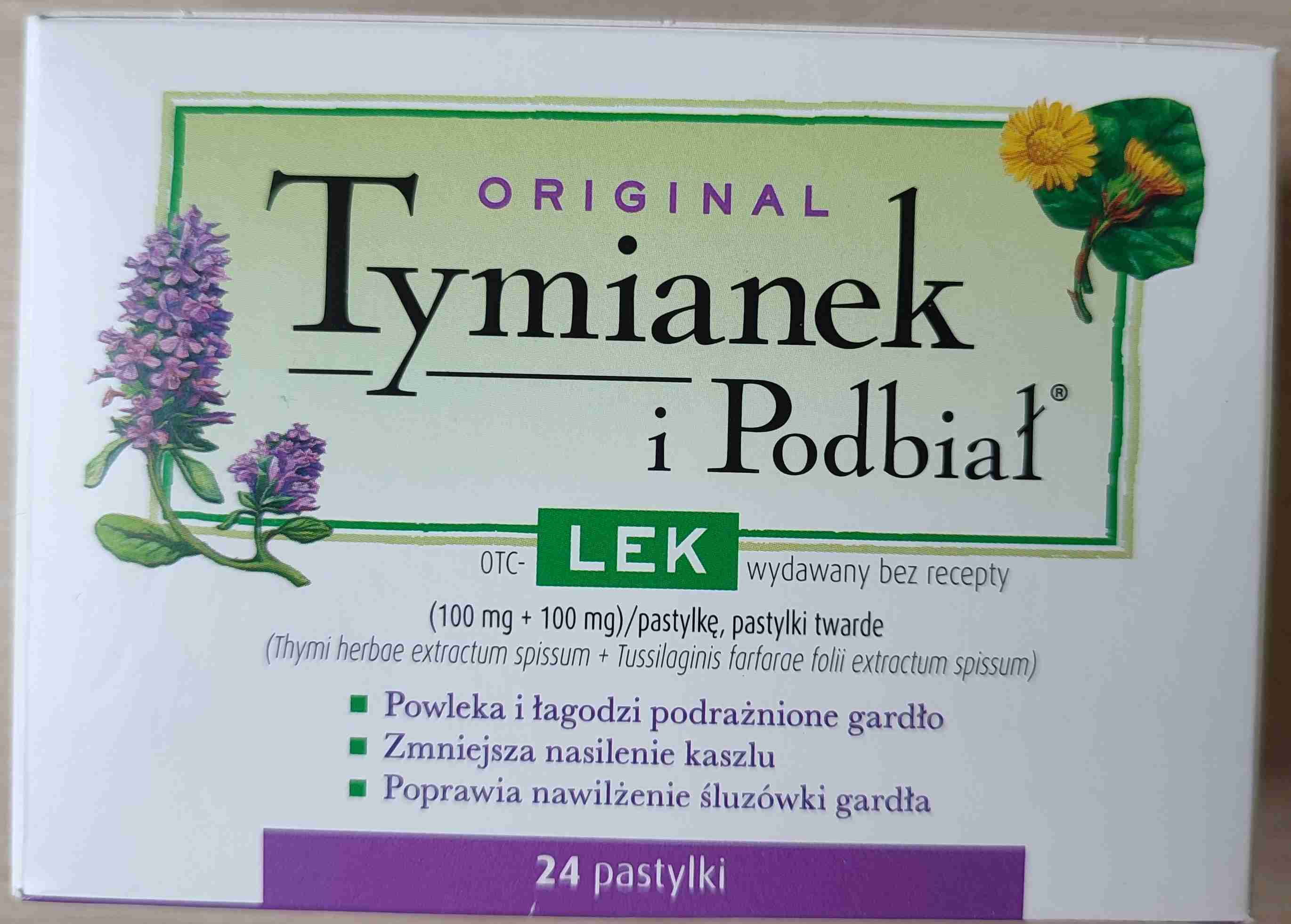 Tymianek i Podbiał (100mg +100mg)