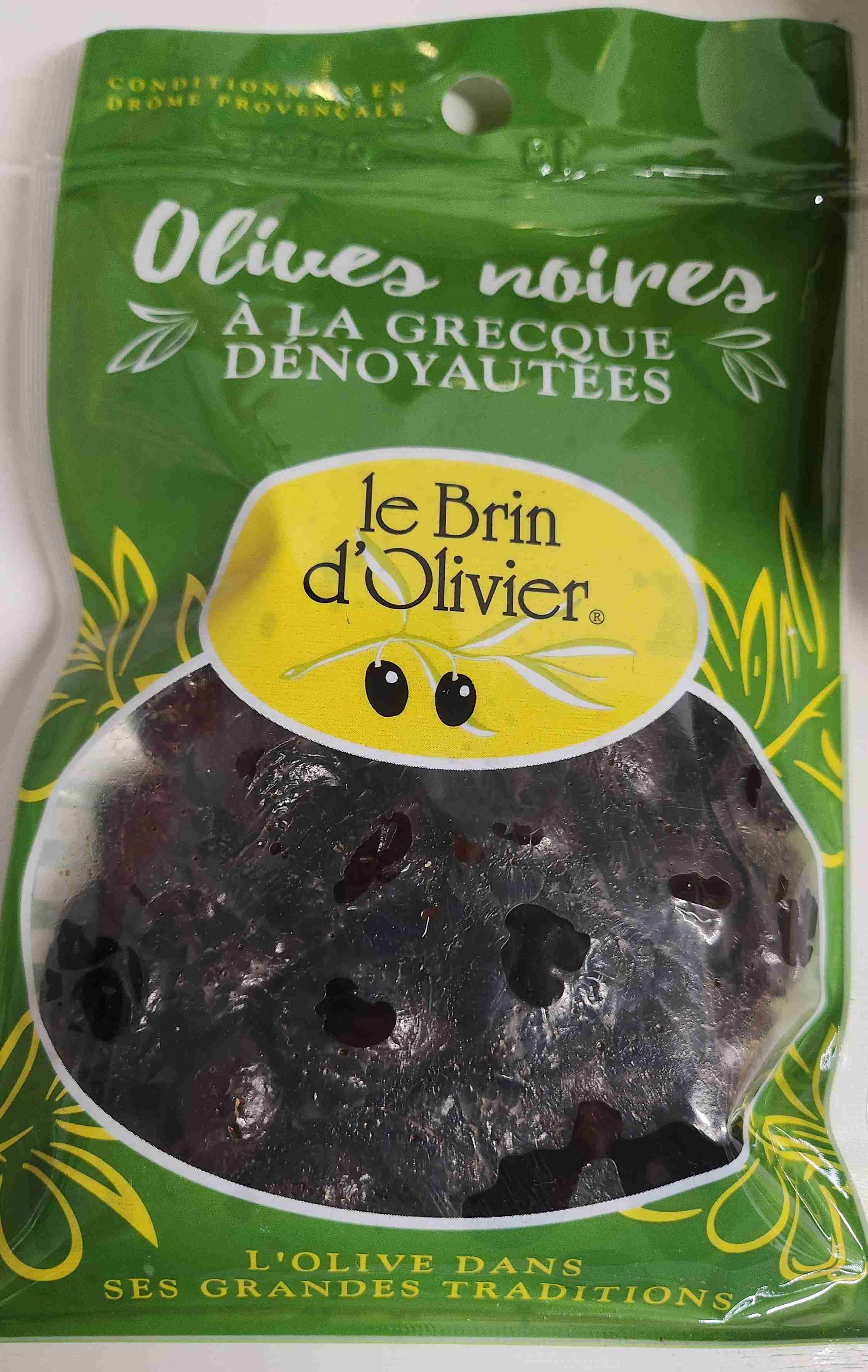 Olives noires à la grecque dénoyautées
