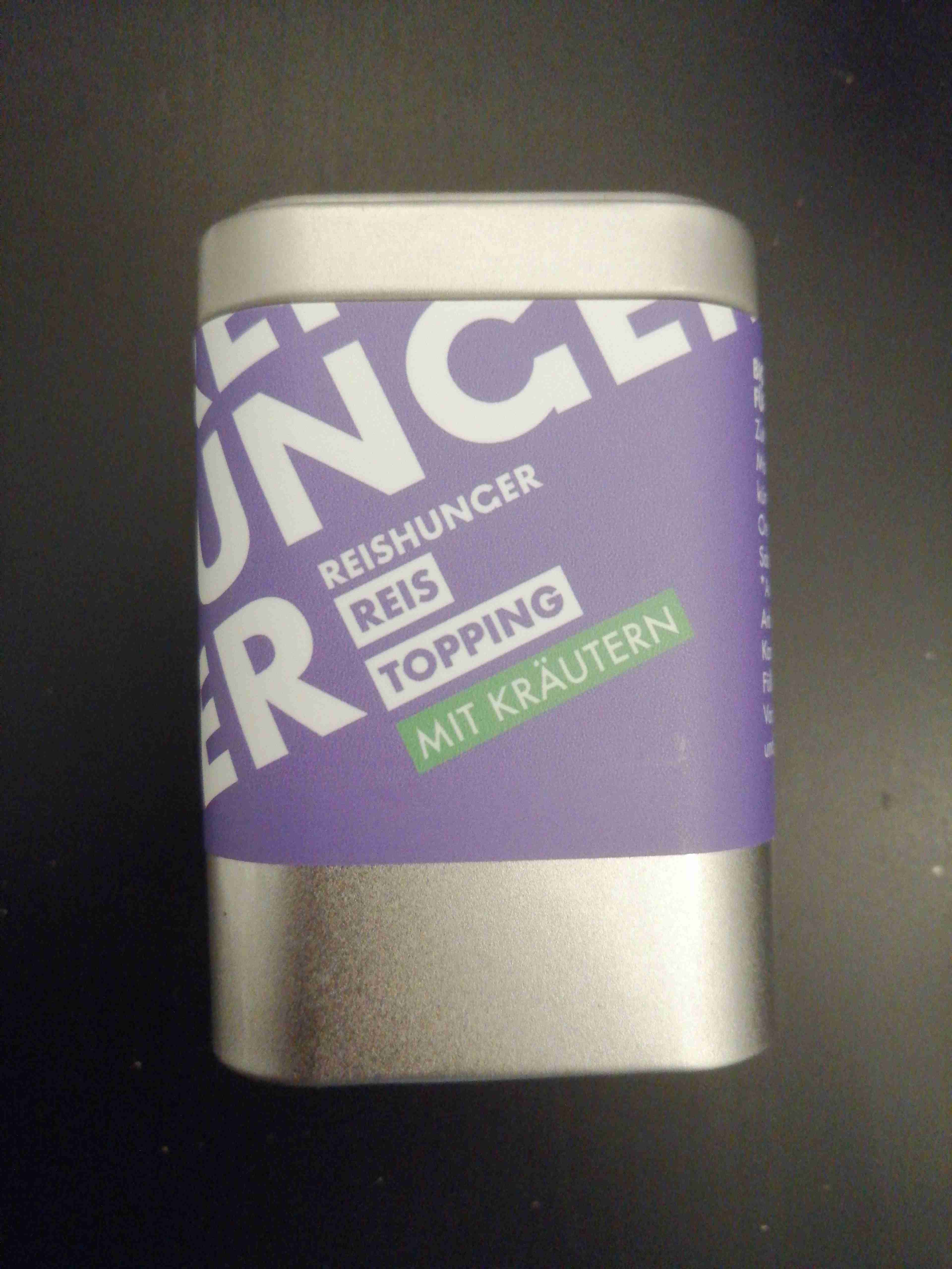 Reis Topping mit Kräutern