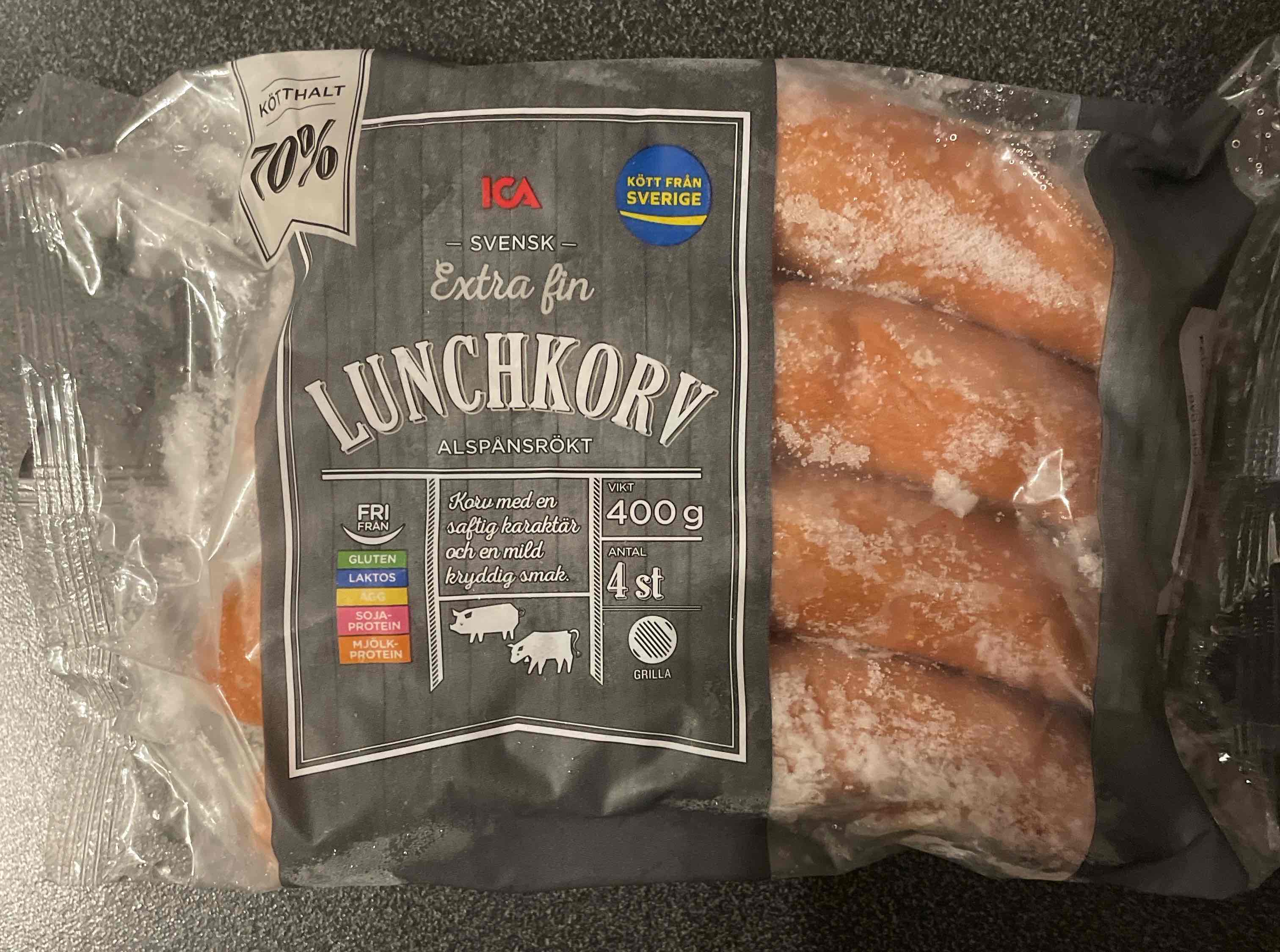 Extra fin lunchkorv