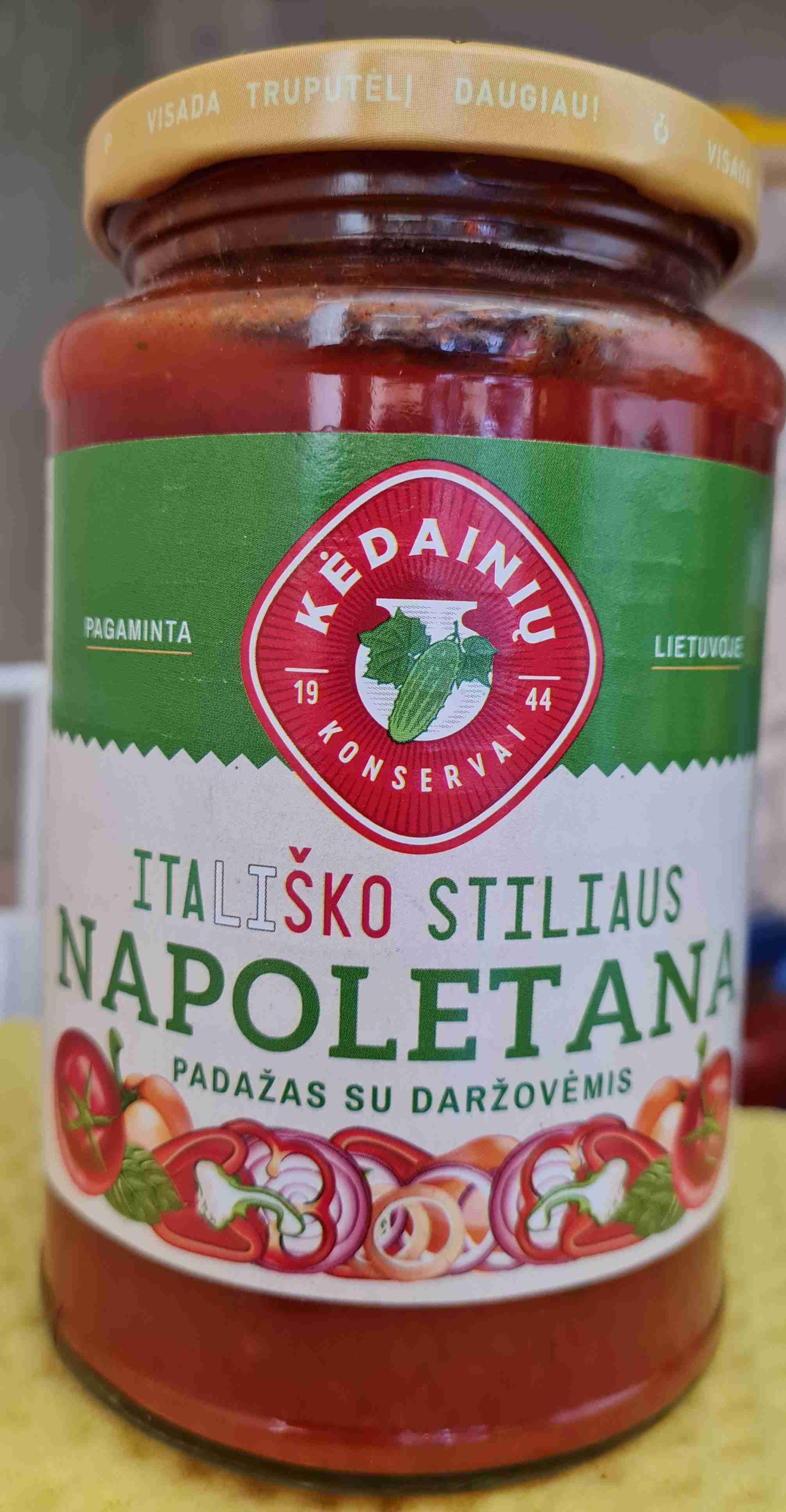 Padažas su daržovėmis Napoletana Itališko skonio