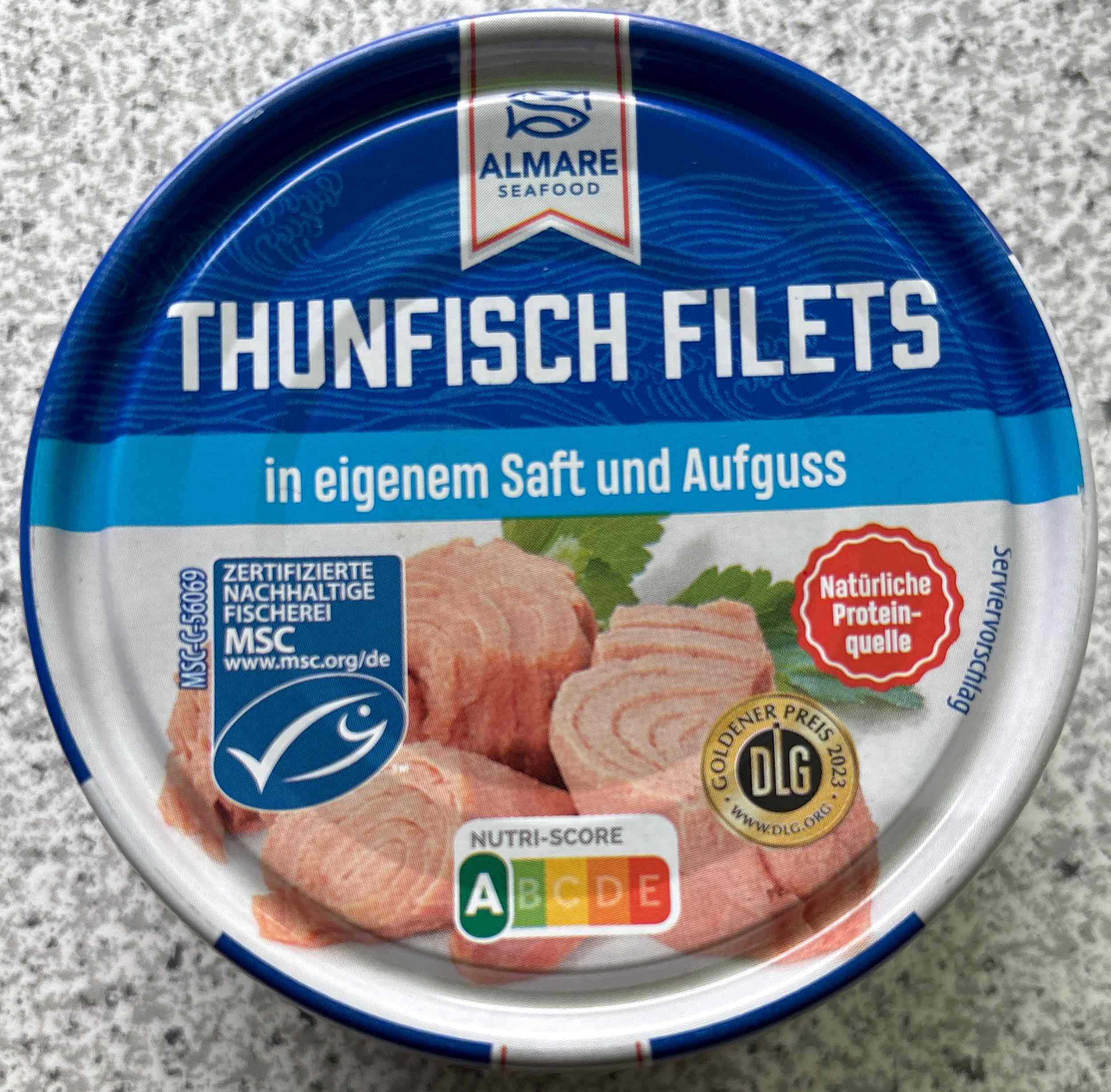 Thunfisch Filets in eigenem Saft und Aufguss