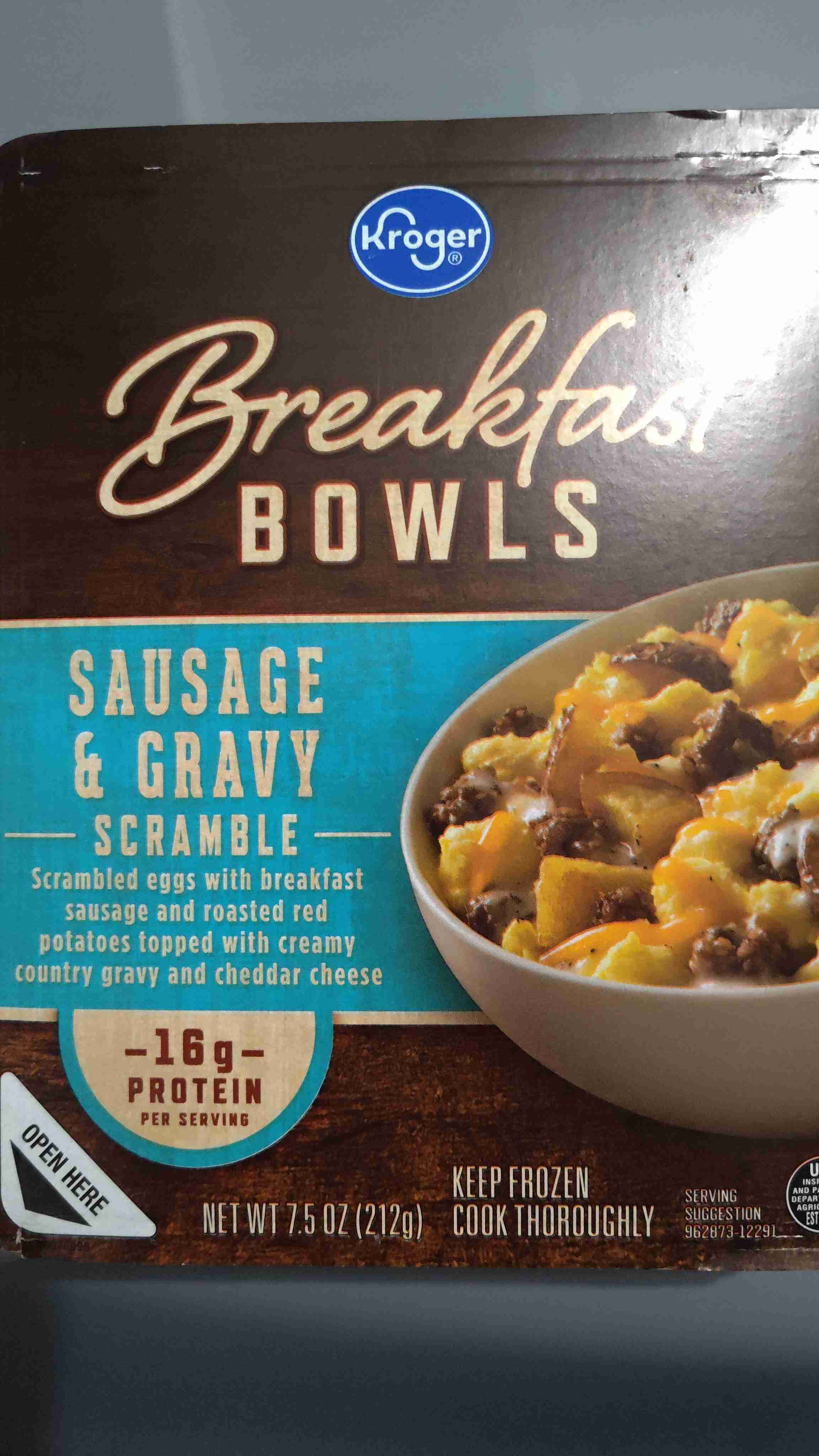 Kroger: Breakfast Bowls - Sausage & Gravy Scramble