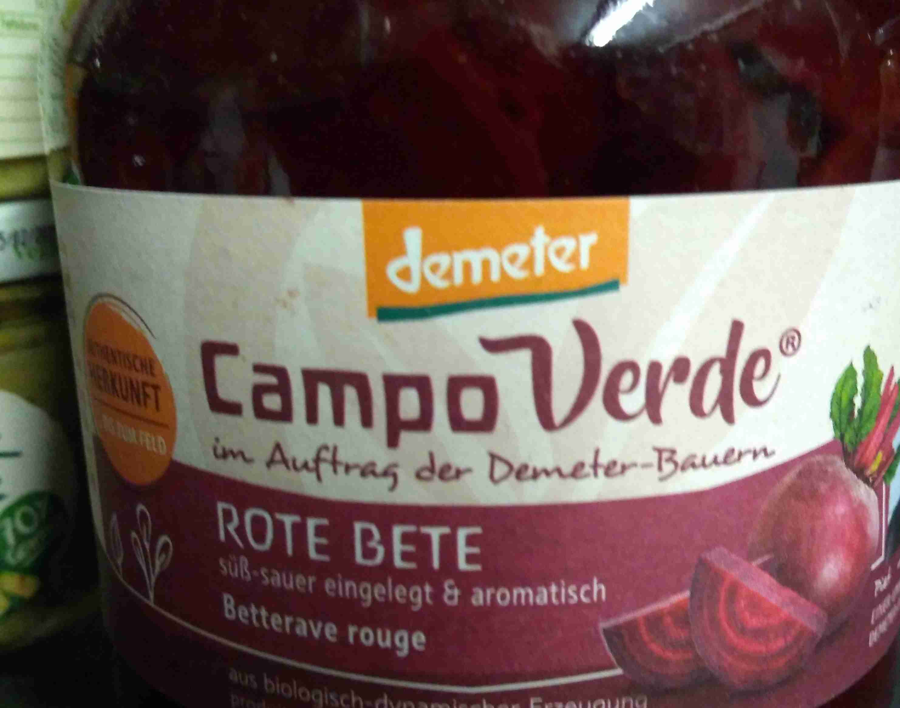 Rote Beete Campo Verde