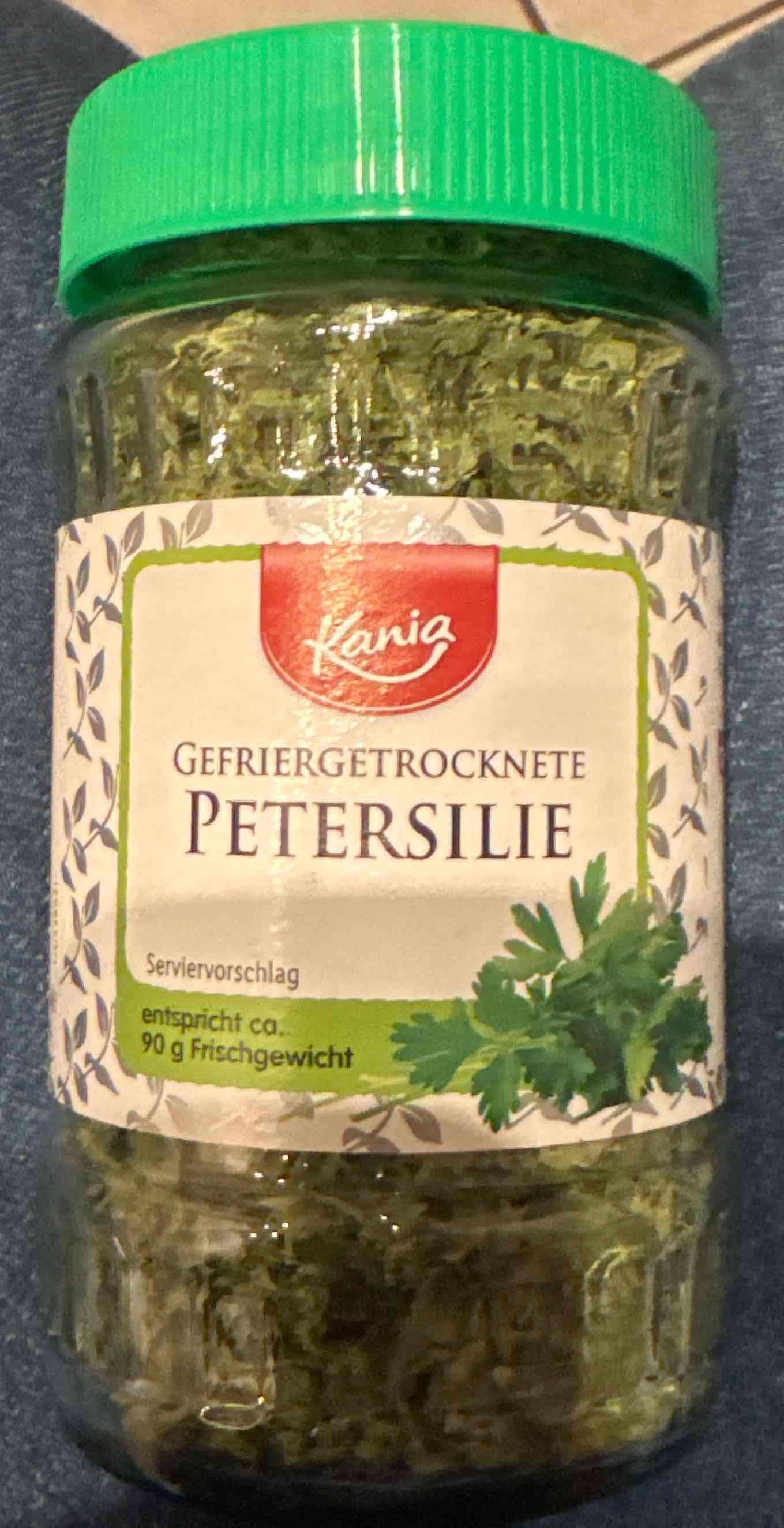 Gefriergetrocknete Petersilie