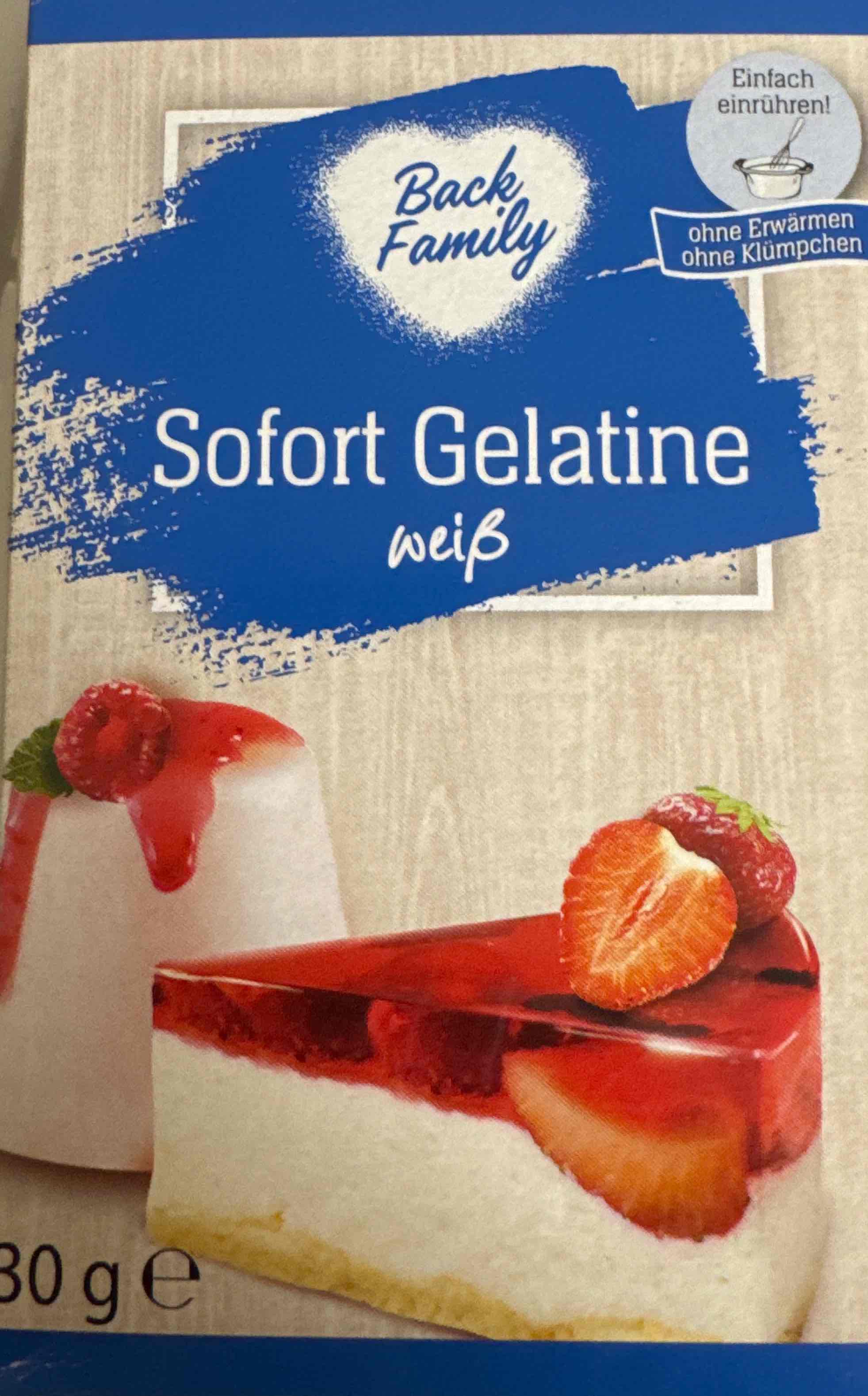 Sofort Gelantine