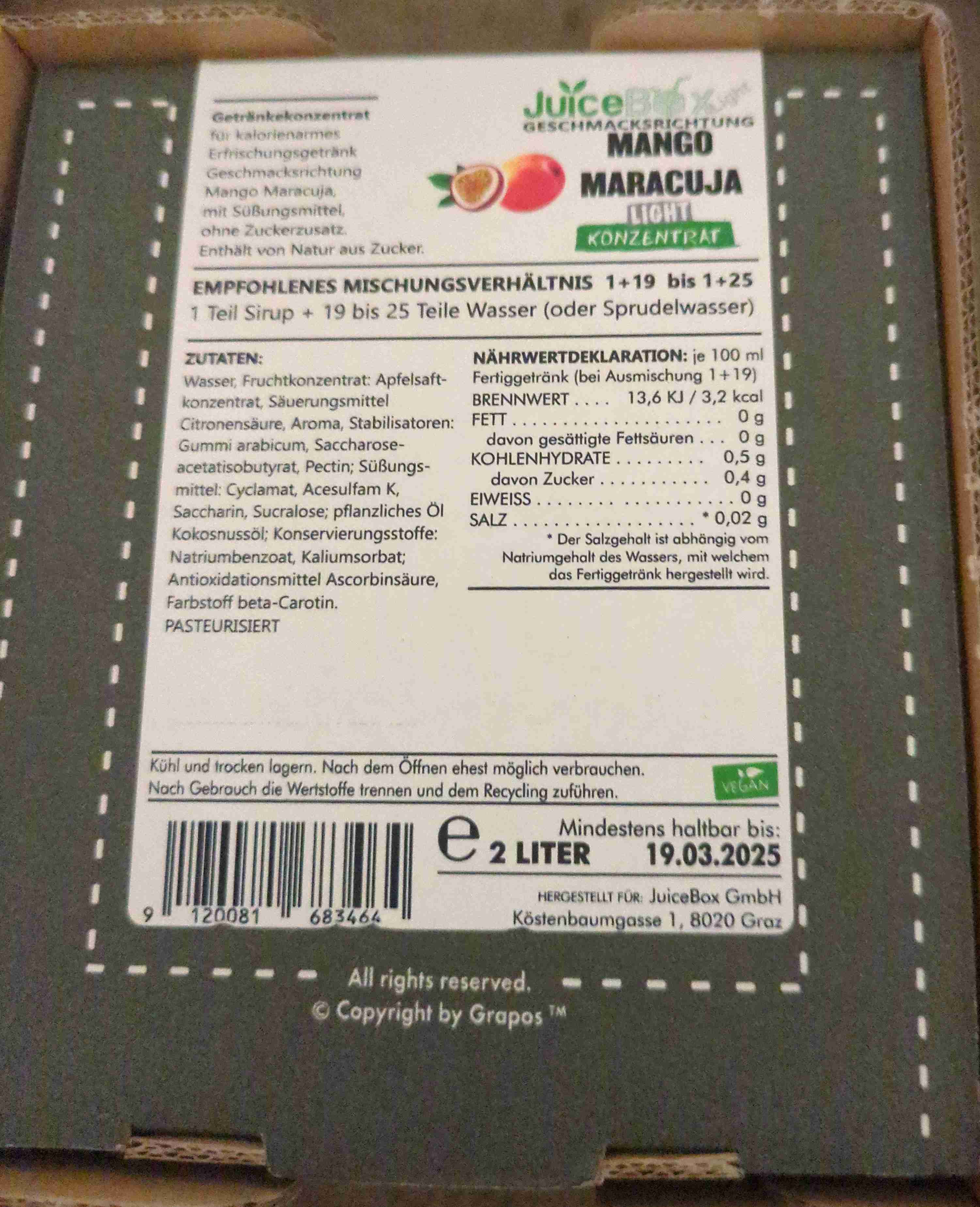 Mango Maracuja light