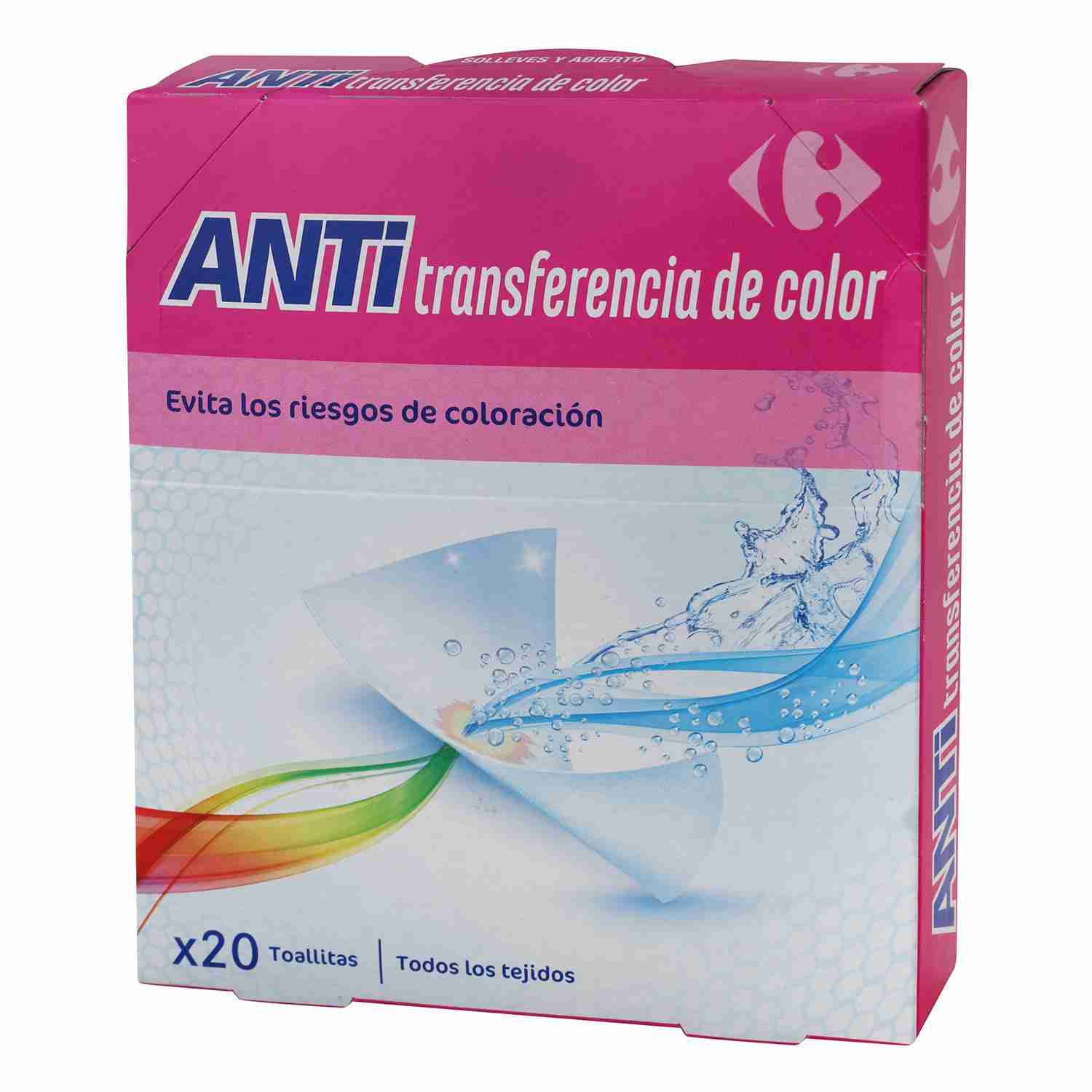 Toallitas anti transferencia del color