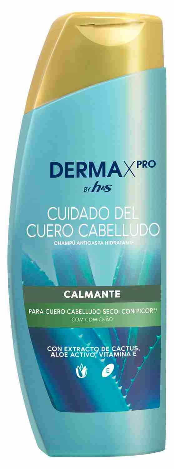 Champú anticaspa calmante para cuero cabelludo seco y con picor Derma X PRO