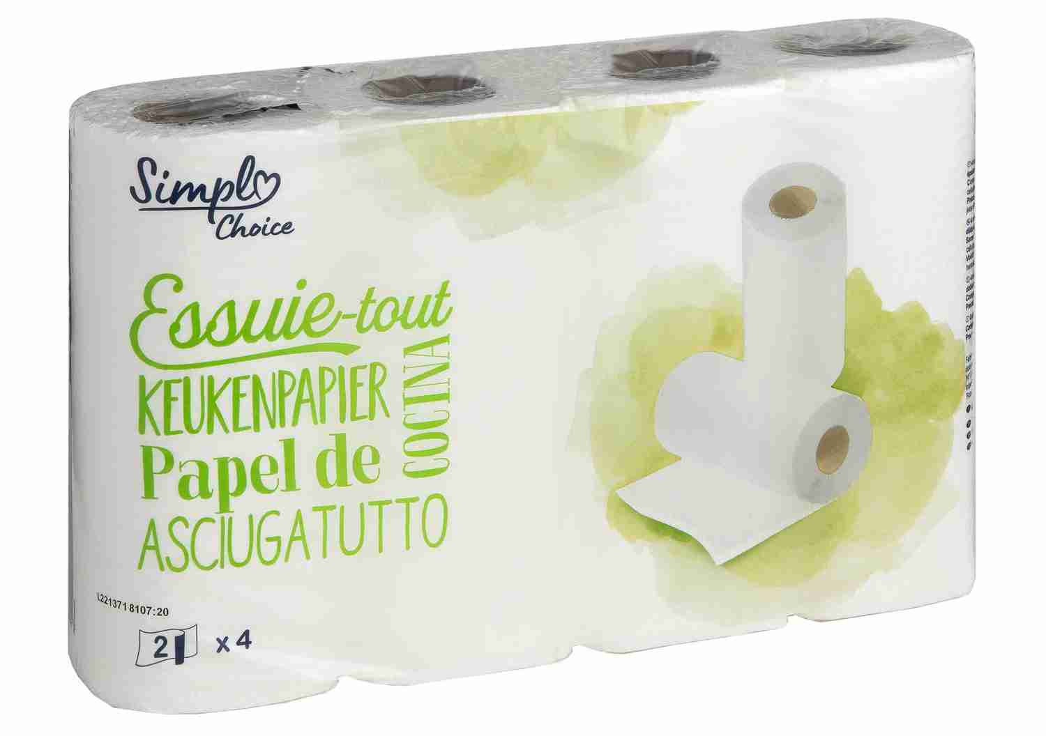 Papel de cocina doble capa