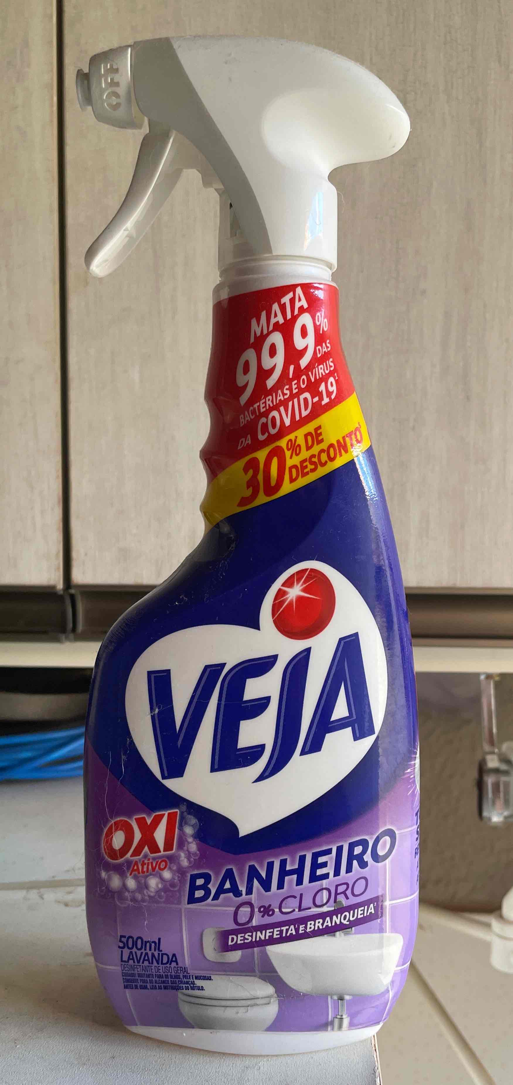 Veja Banheiro 0% Cloro - Desinfeta e Branqueia (Aroma de Lavanda)