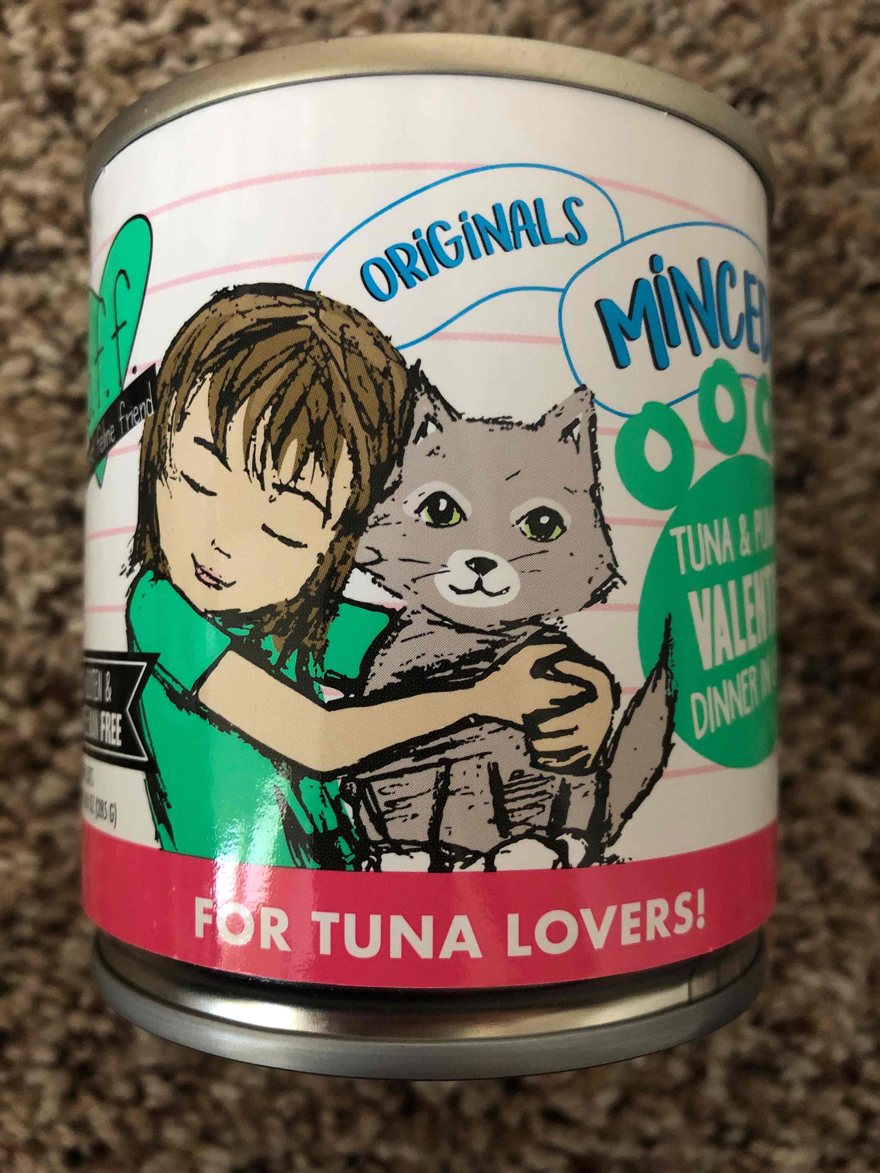 Minced tuna and pumpkin valentine dinner in gravy
