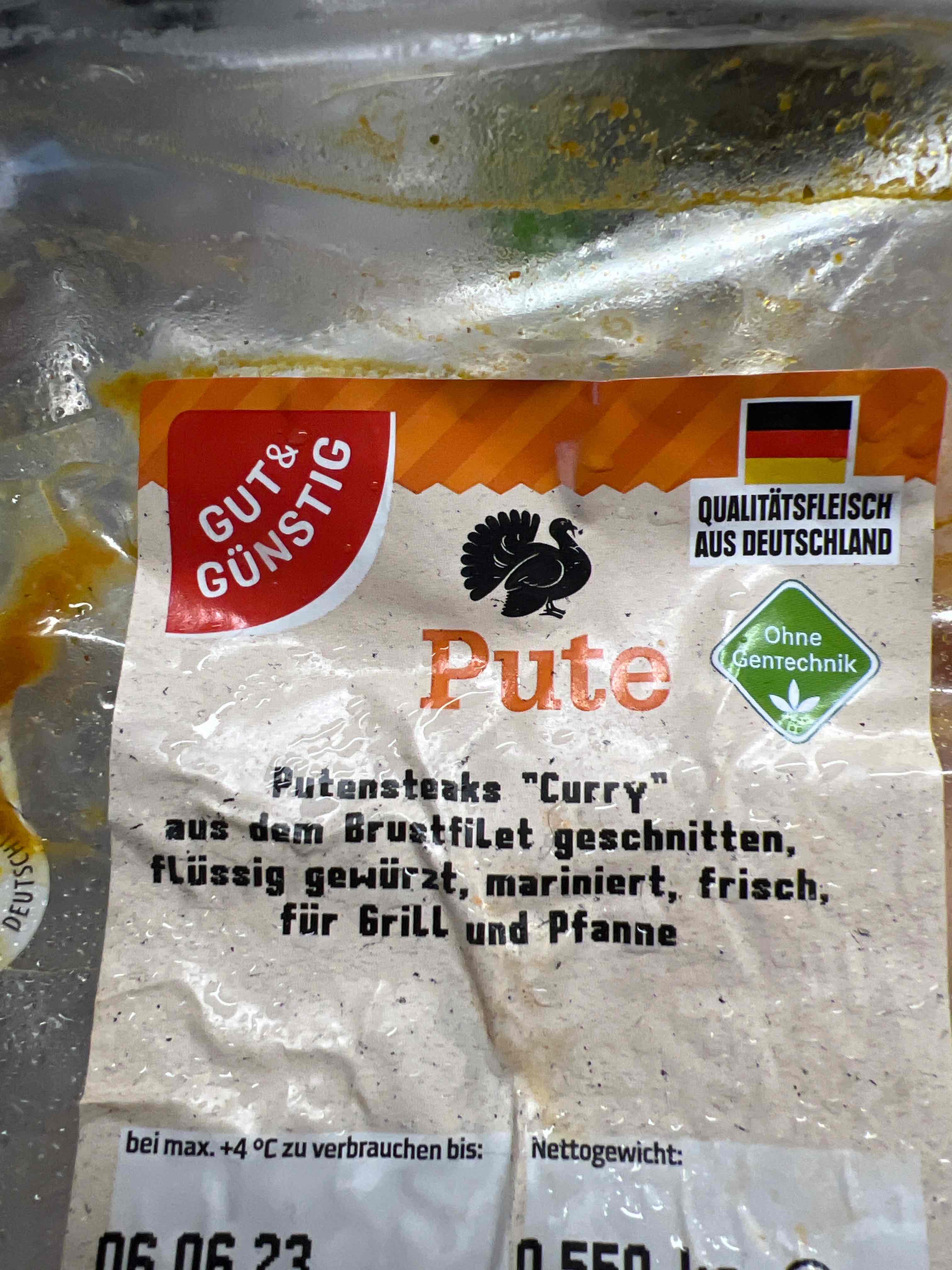 Putensteaks, Curry