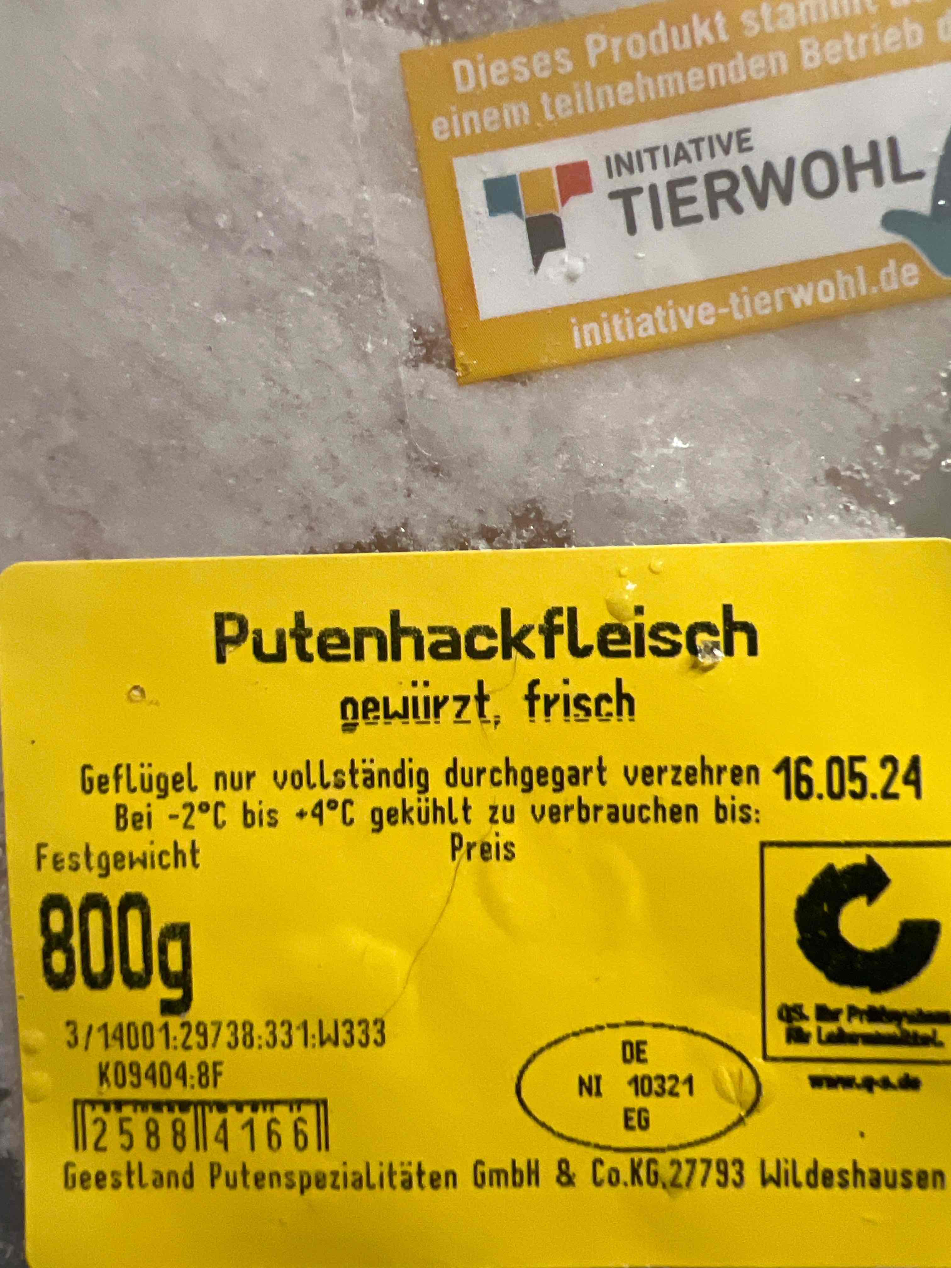 Puten Hackfleisch Gewürz