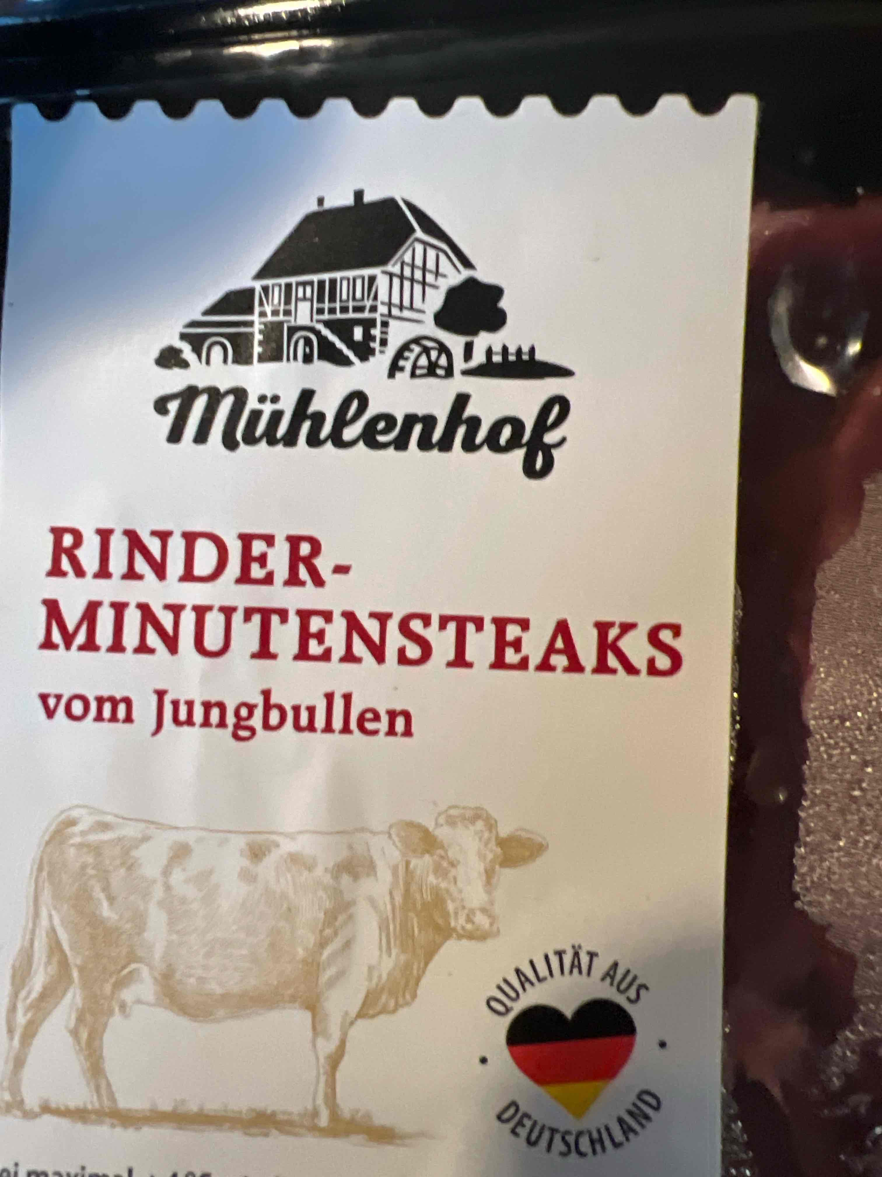 Rinder, Minutensteaks