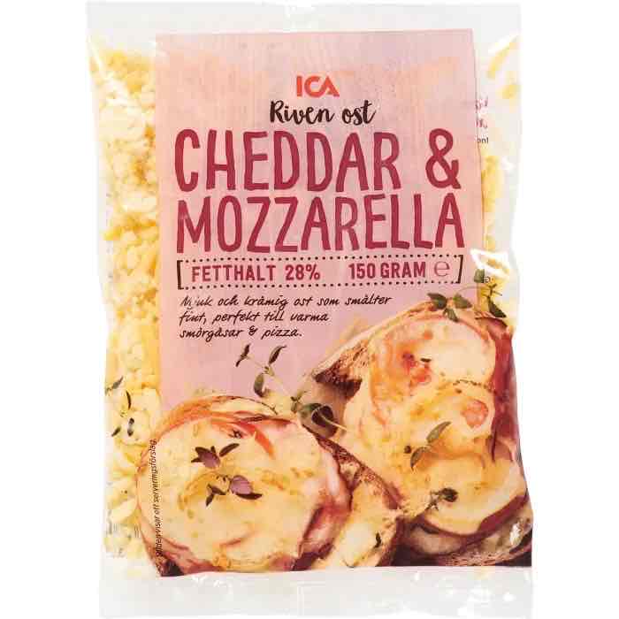Riven Ost: Cheddar & Mozzarella
