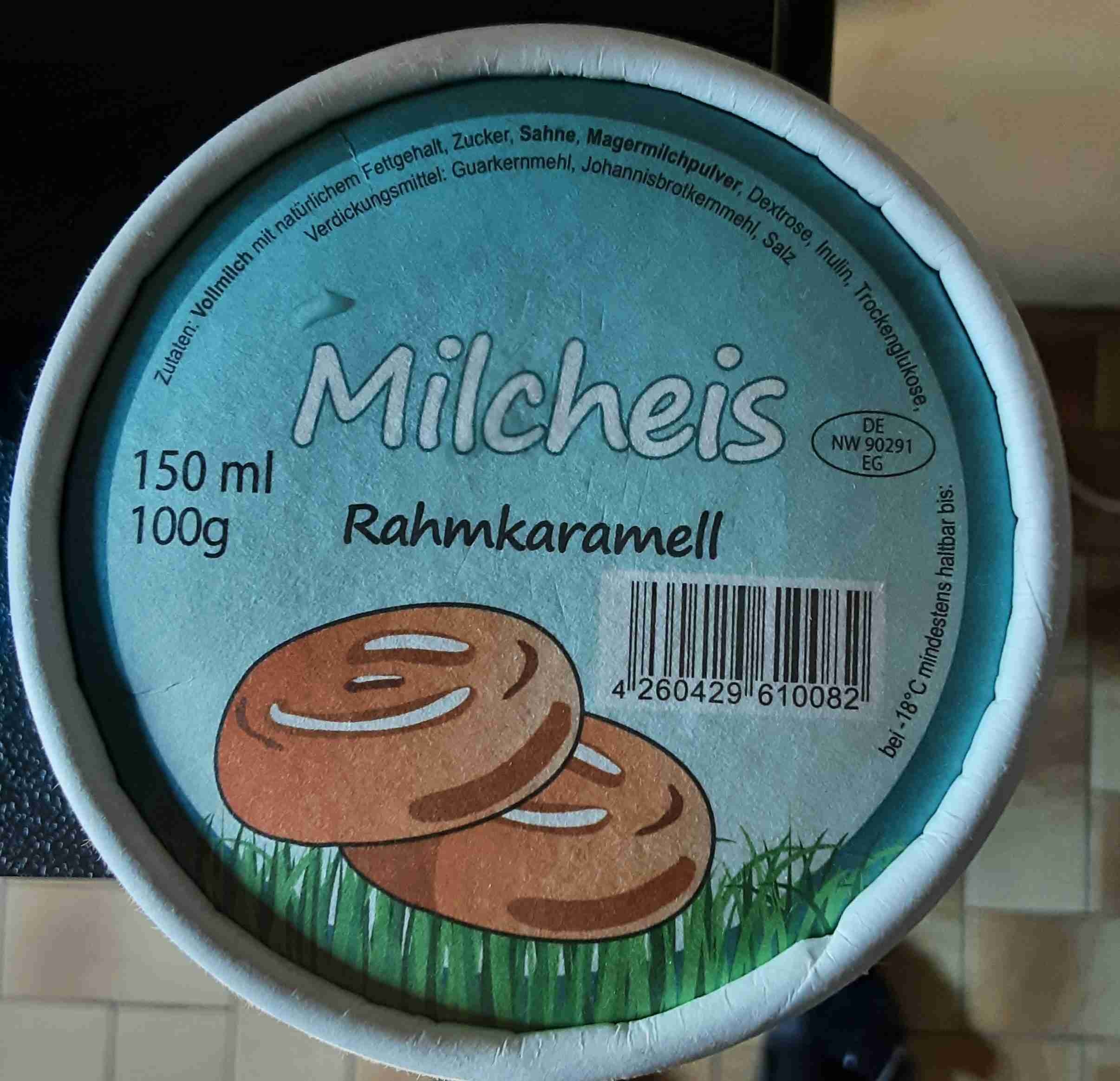 Milcheis Rahmkaramel